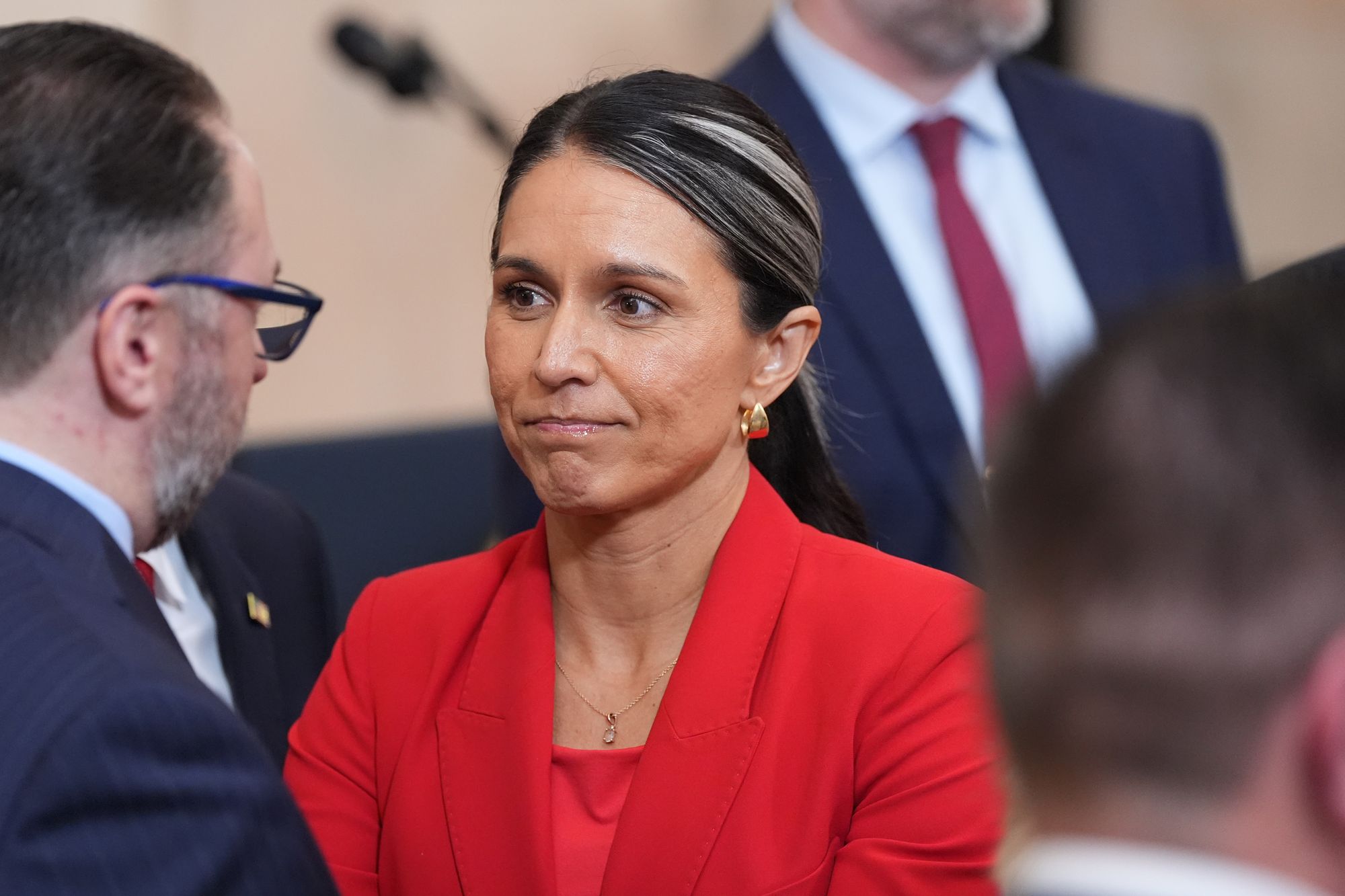 Tulsi Gabbard cited her husband’s cancer diagnosis as the reason for her departure from Trump’s Cabinet