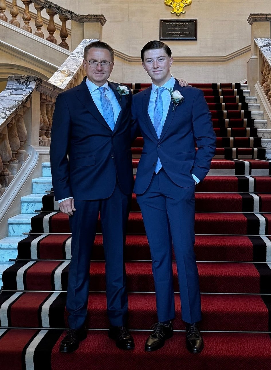 Henry Nowak’s father Mark (left) said they do not want his death to ‘create further division’