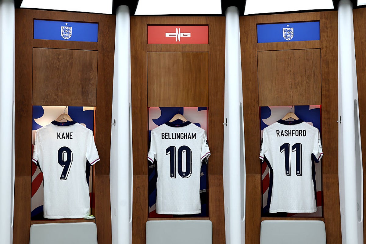 England release squad numbers for World Cup 2026