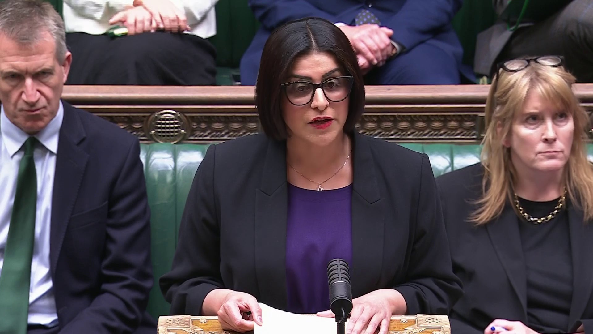 Shabana Mahmood issuing a statement in the House of Commons following the murder of Henry Nowak