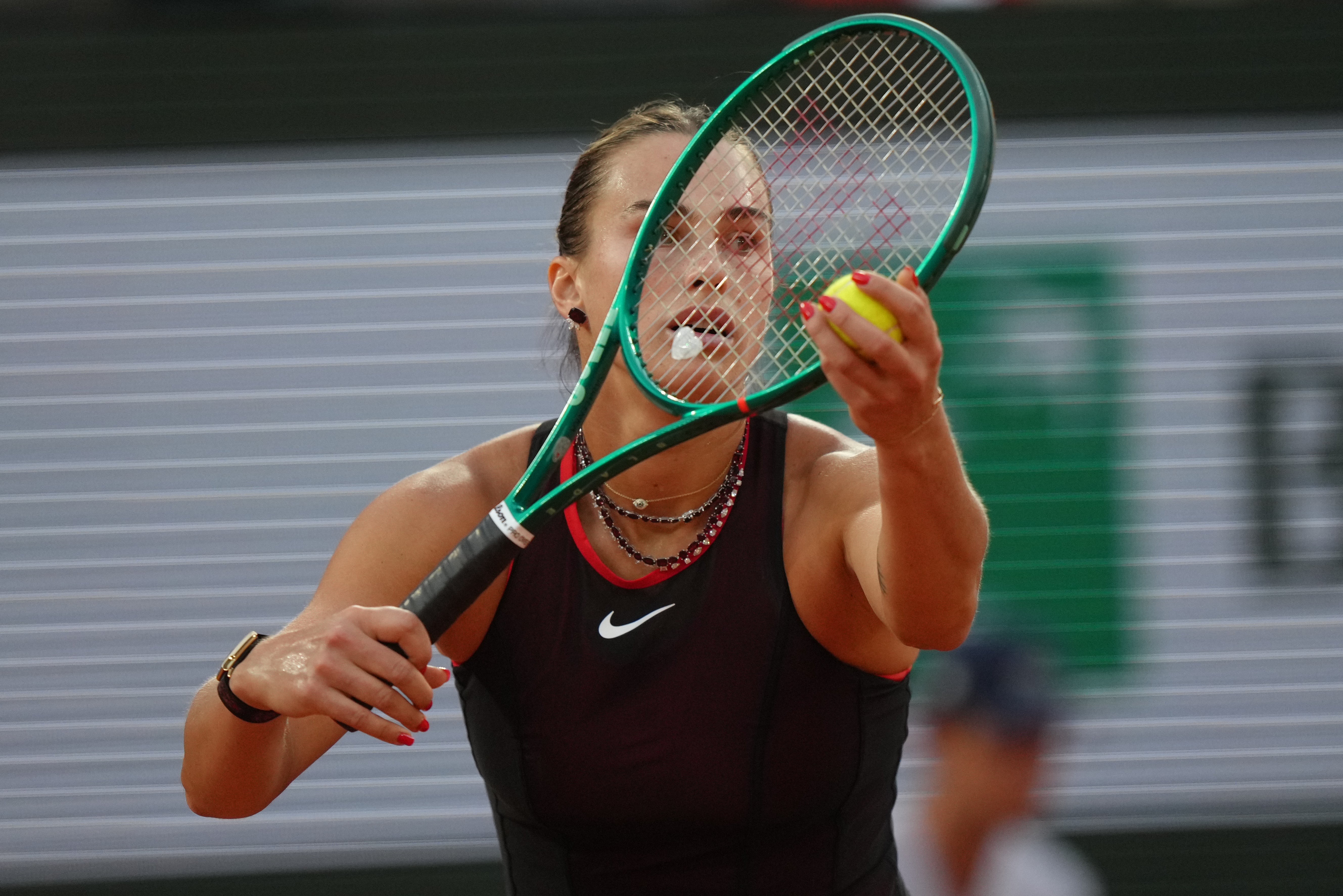 Aryna Sabalenka lost to Coco Gauff in last year’s French Open women’s singles final (Aurelien Morissard/AP)