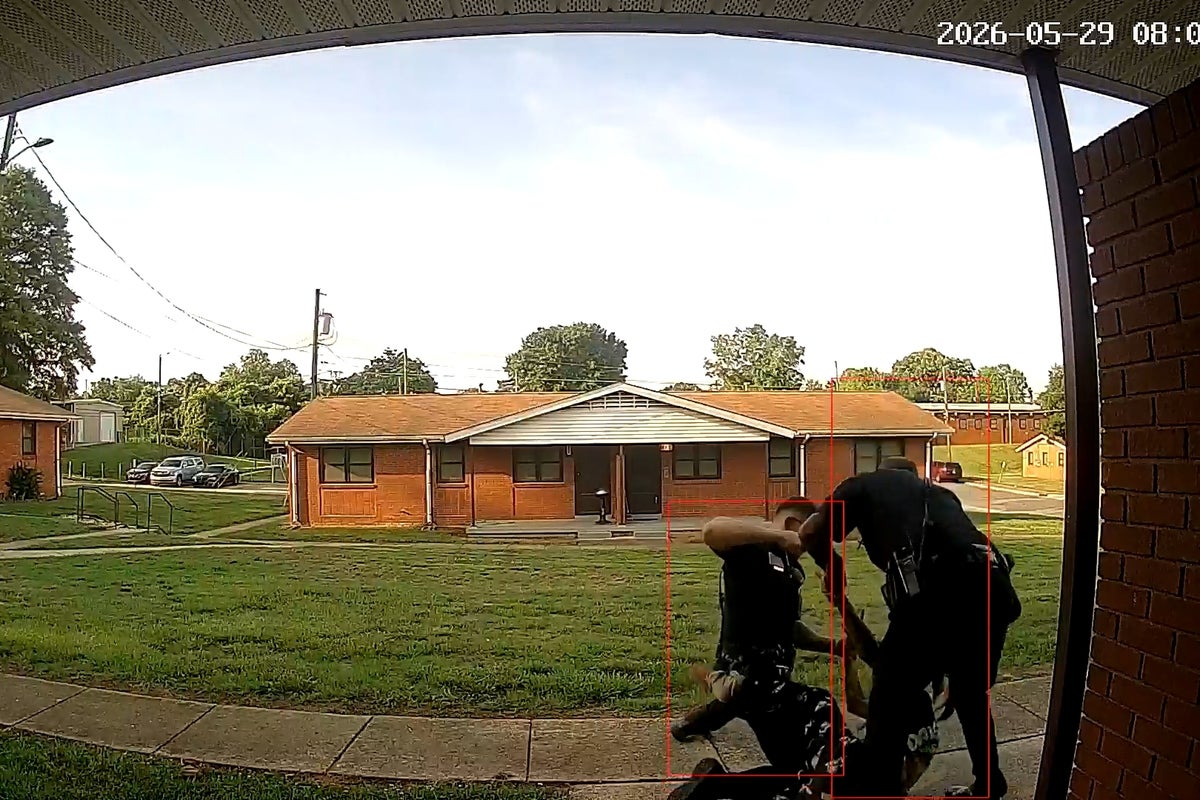 Former North Carolina officer charged in beating caught on doorbell camera video