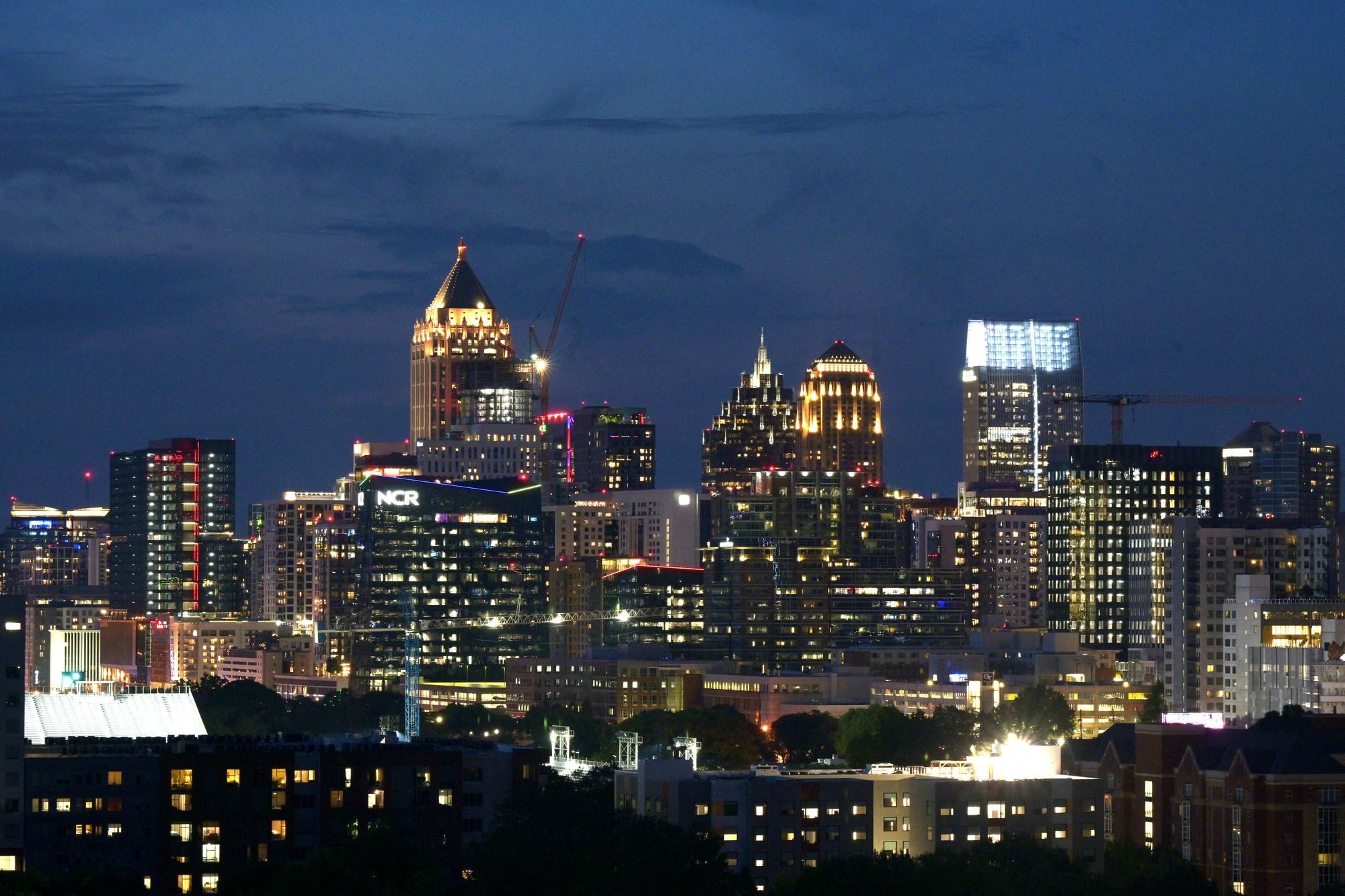 Black residents make up 46 percent of Atlanta's population, according to U.S. Census data (AFP via Getty Images)