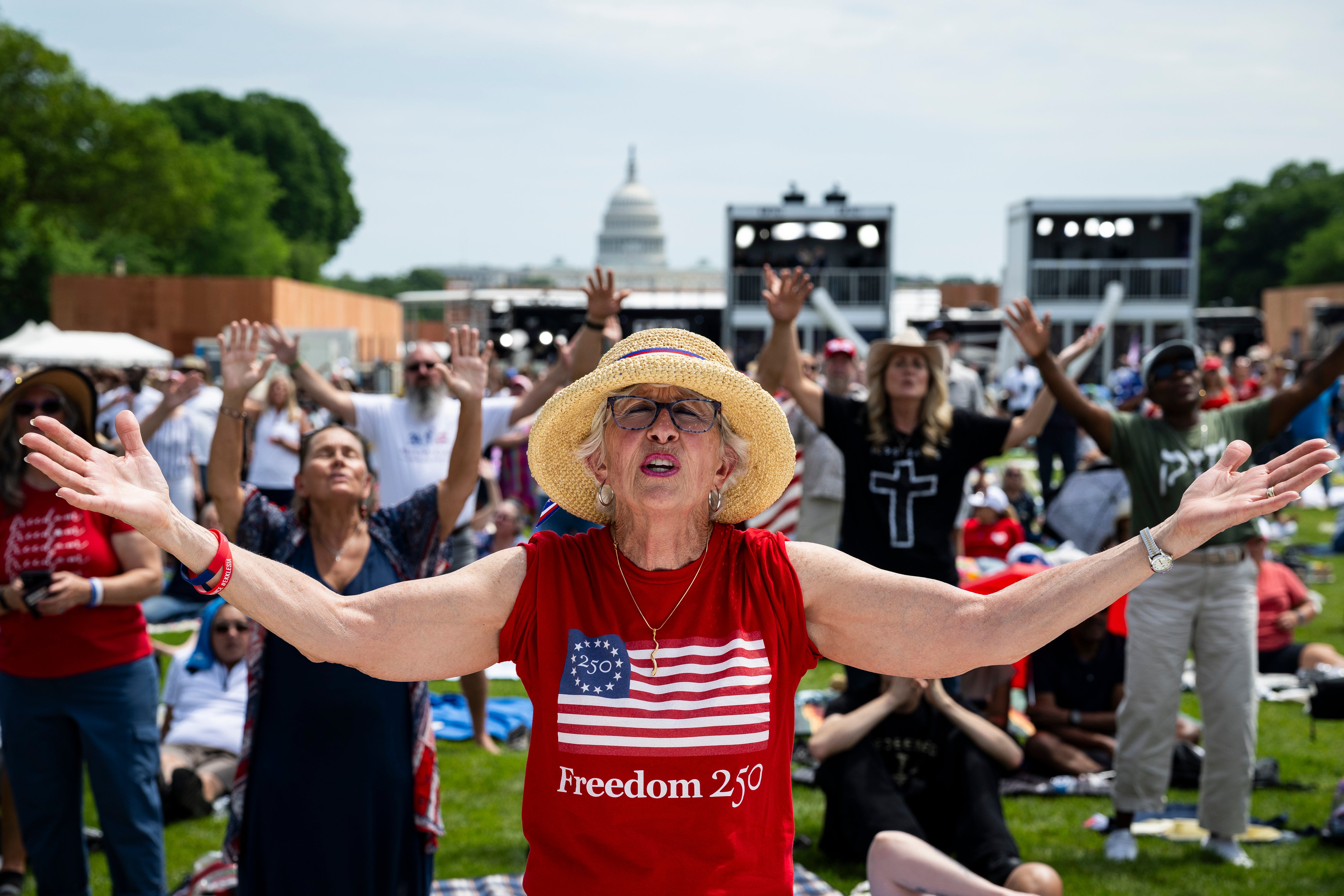 Trump stuffed Freedom 250 into the tax-exempt National Park Foundation, which raises private dollars for public projects, making it difficult to know where money is coming from and how money is being spent on his Fourth of July project (Getty)