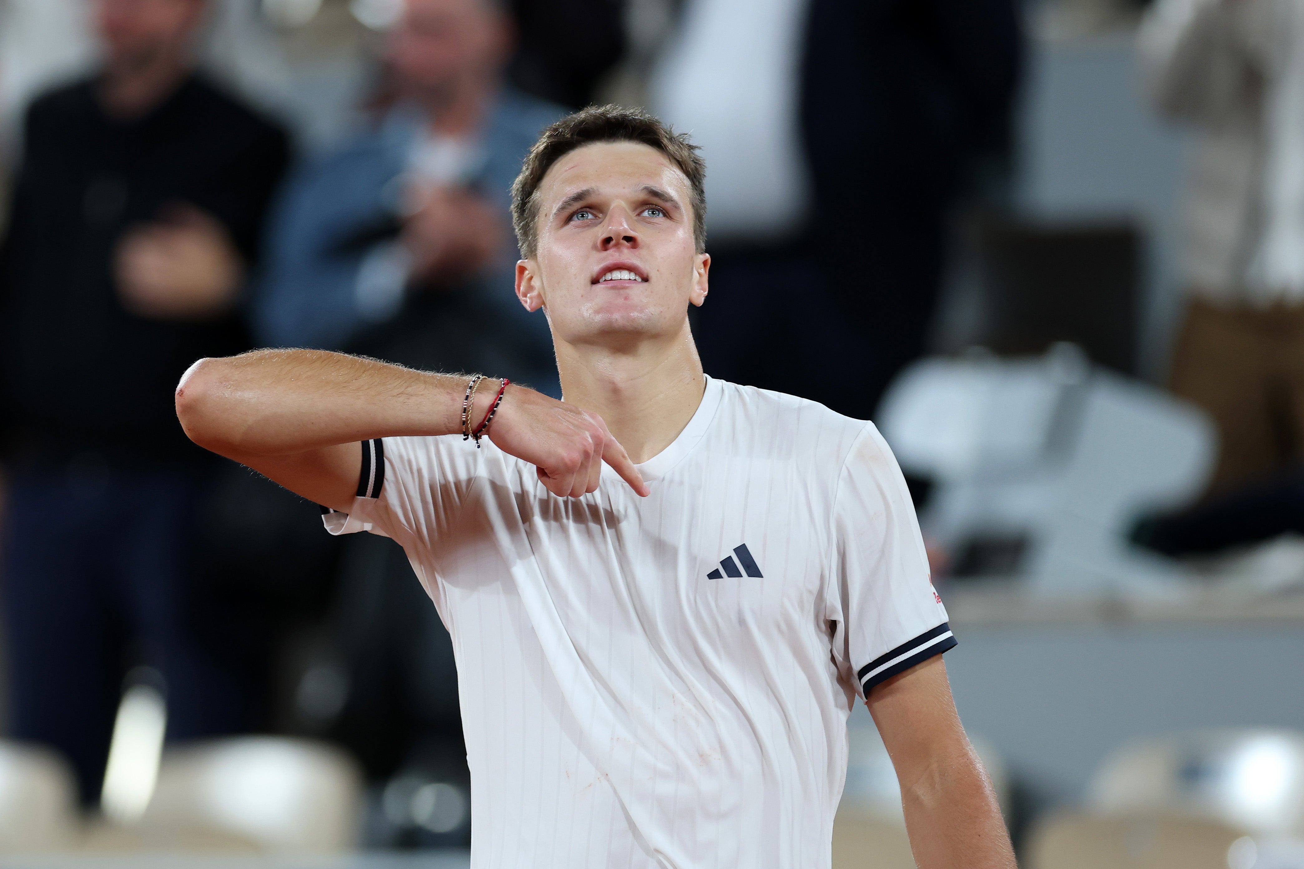 Jakub Mensik needed seven match points to see off Joao Fonseca