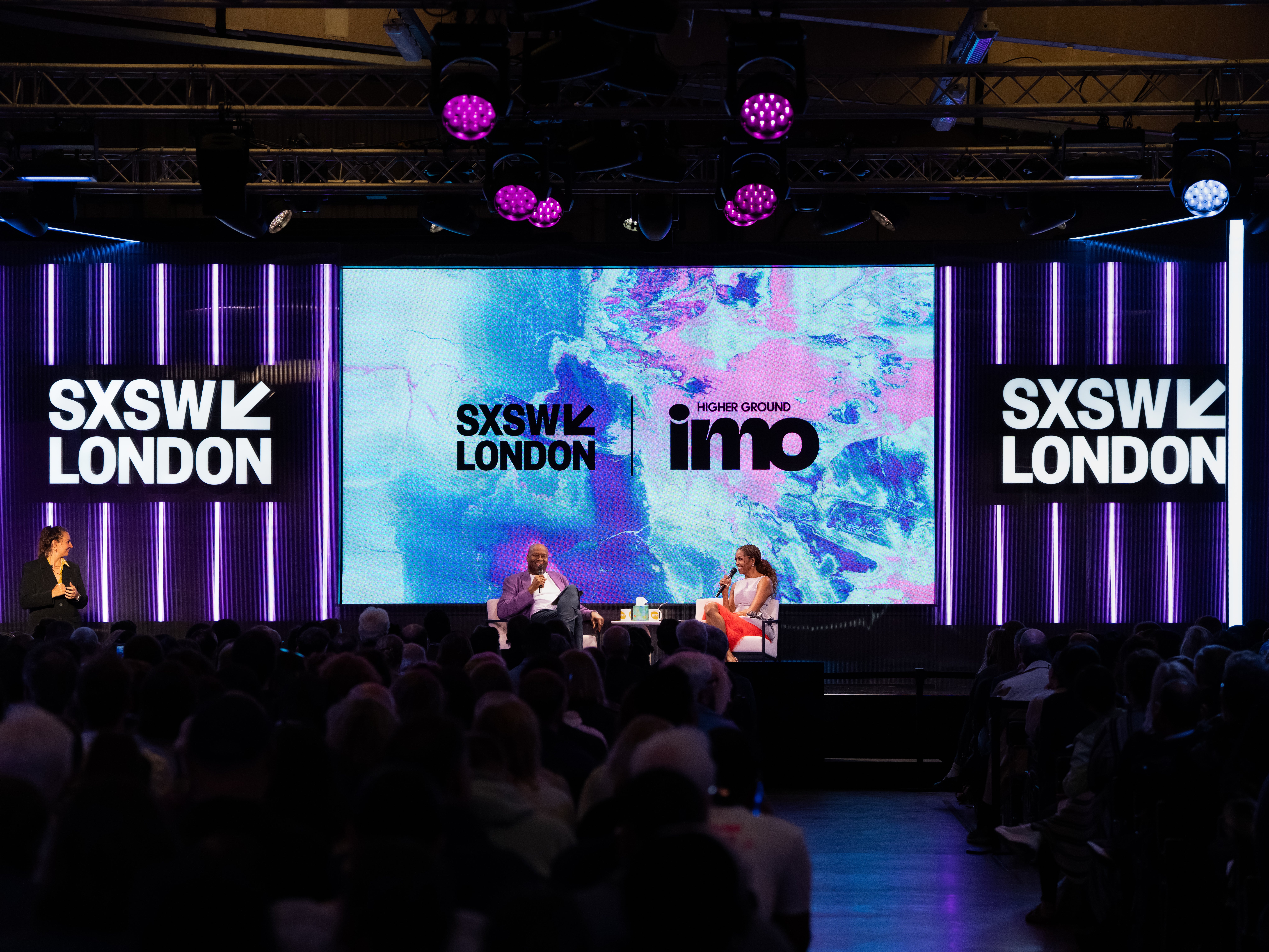 Mrs Obama spoke alongside her older brother during a recording of their podcast, IMO with Michelle Obama and Craig Robinson, at the Truman Brewery in Shoreditch