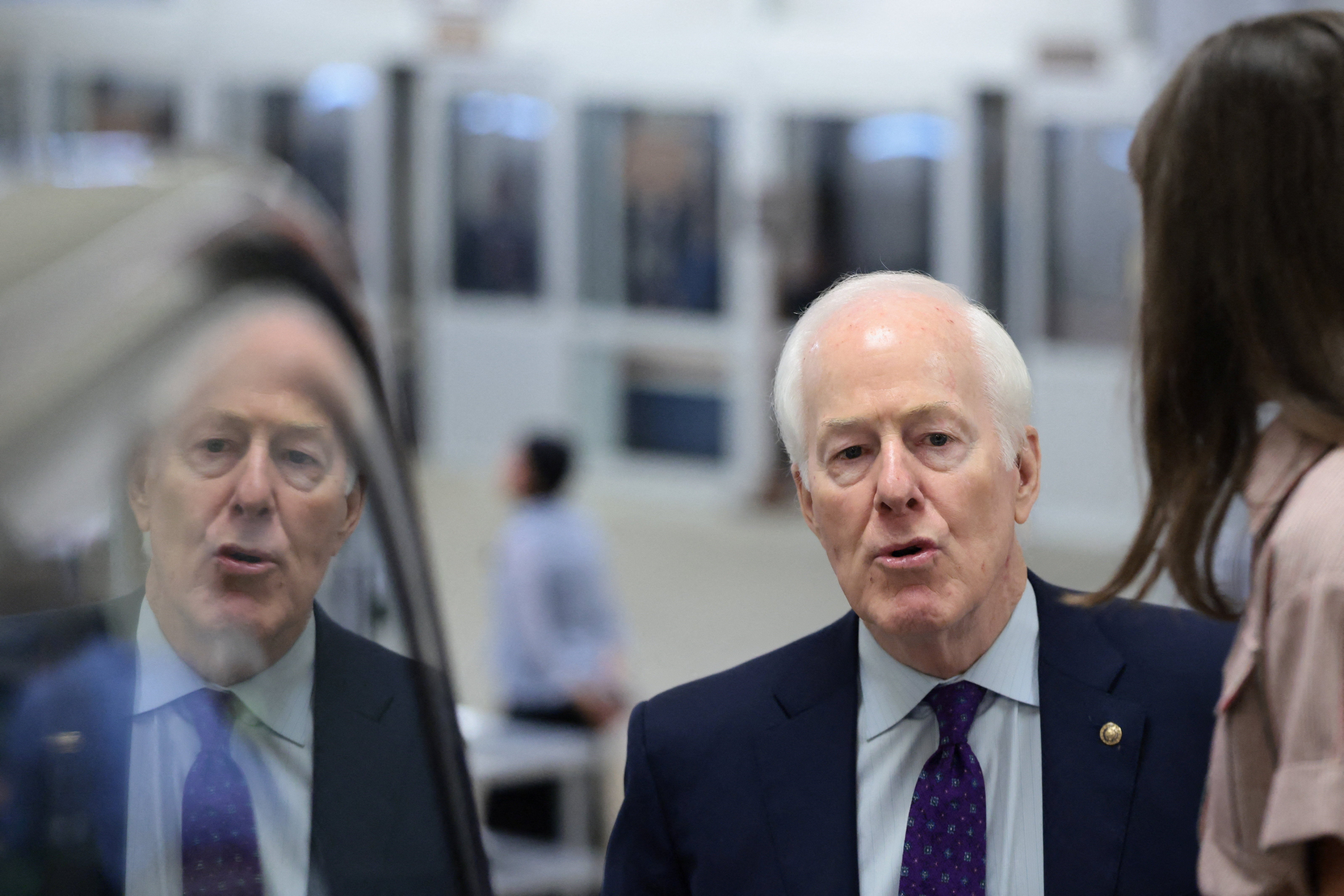 Senator John Cornyn (R-Texas) and President Donald Trump’s relationship hit a snag after Trump endorsed his primary opponent.