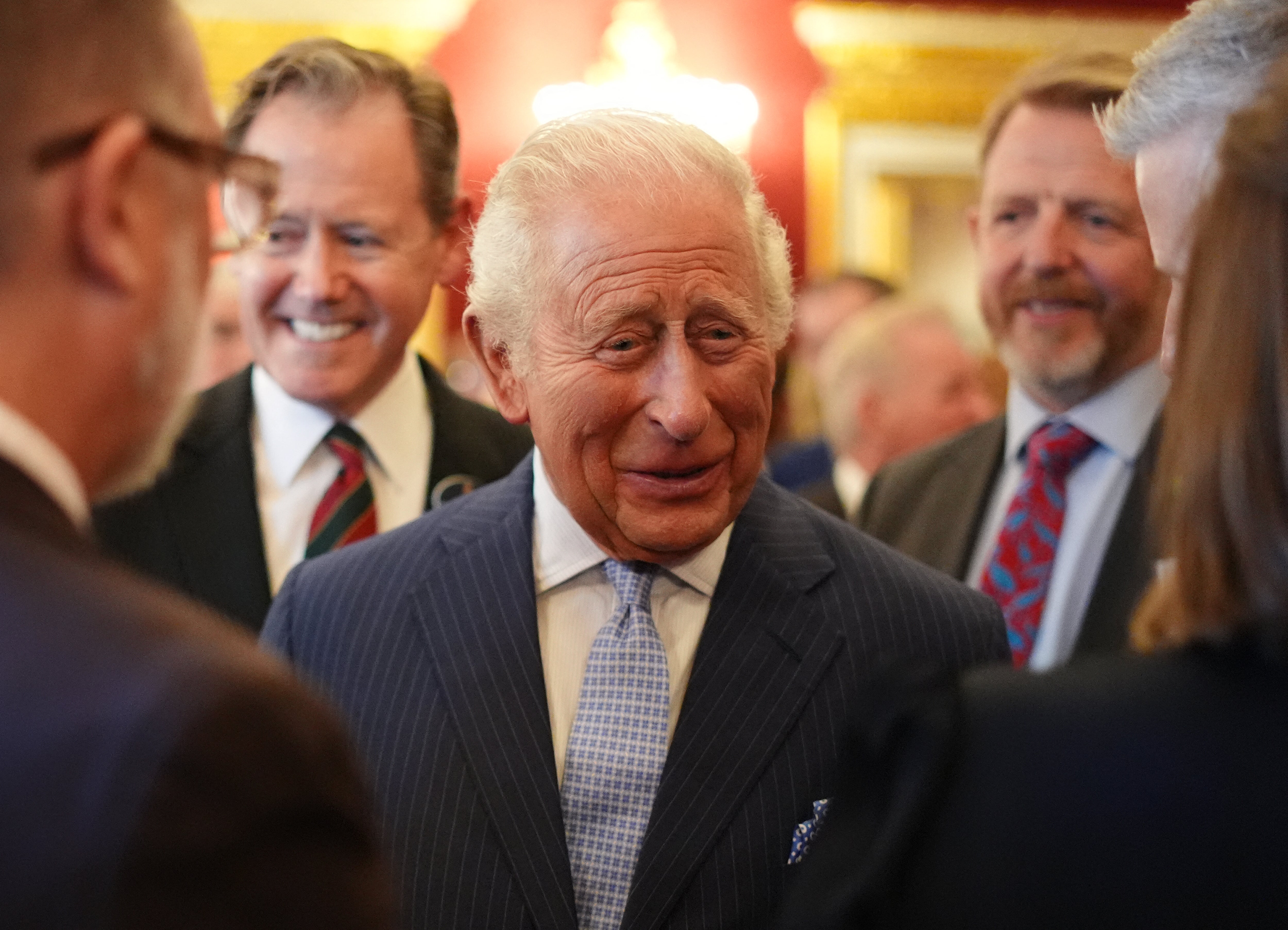 Britain's King Charles III attends a reception at St James's Palace in London, on June 2, 2026, to celebrate the 25th anniversary of Cancer Research UK