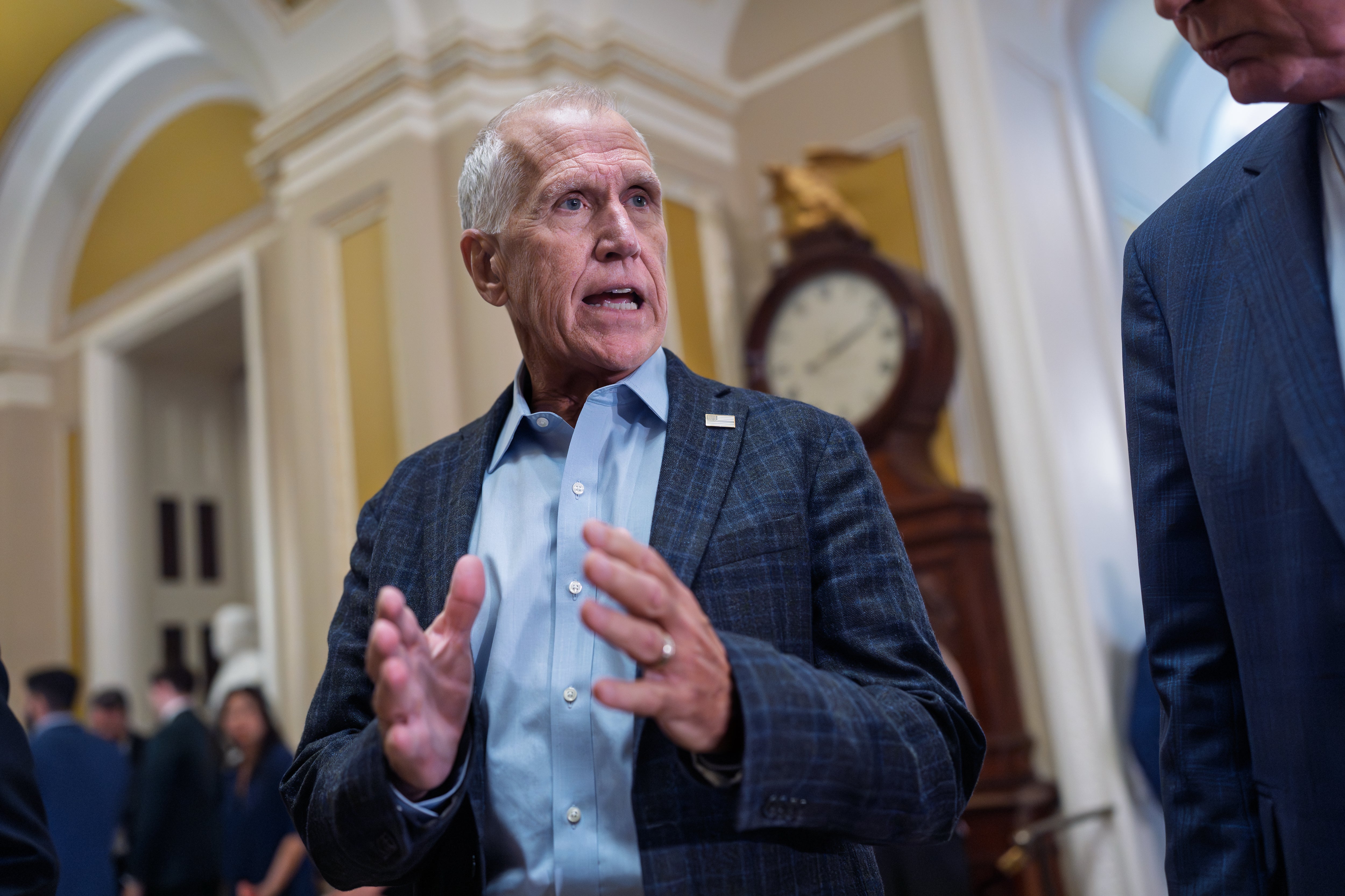 Sen. Thom Tillis, R-N.C., and a handful of retiring Republicans have become more outspoken against the president.