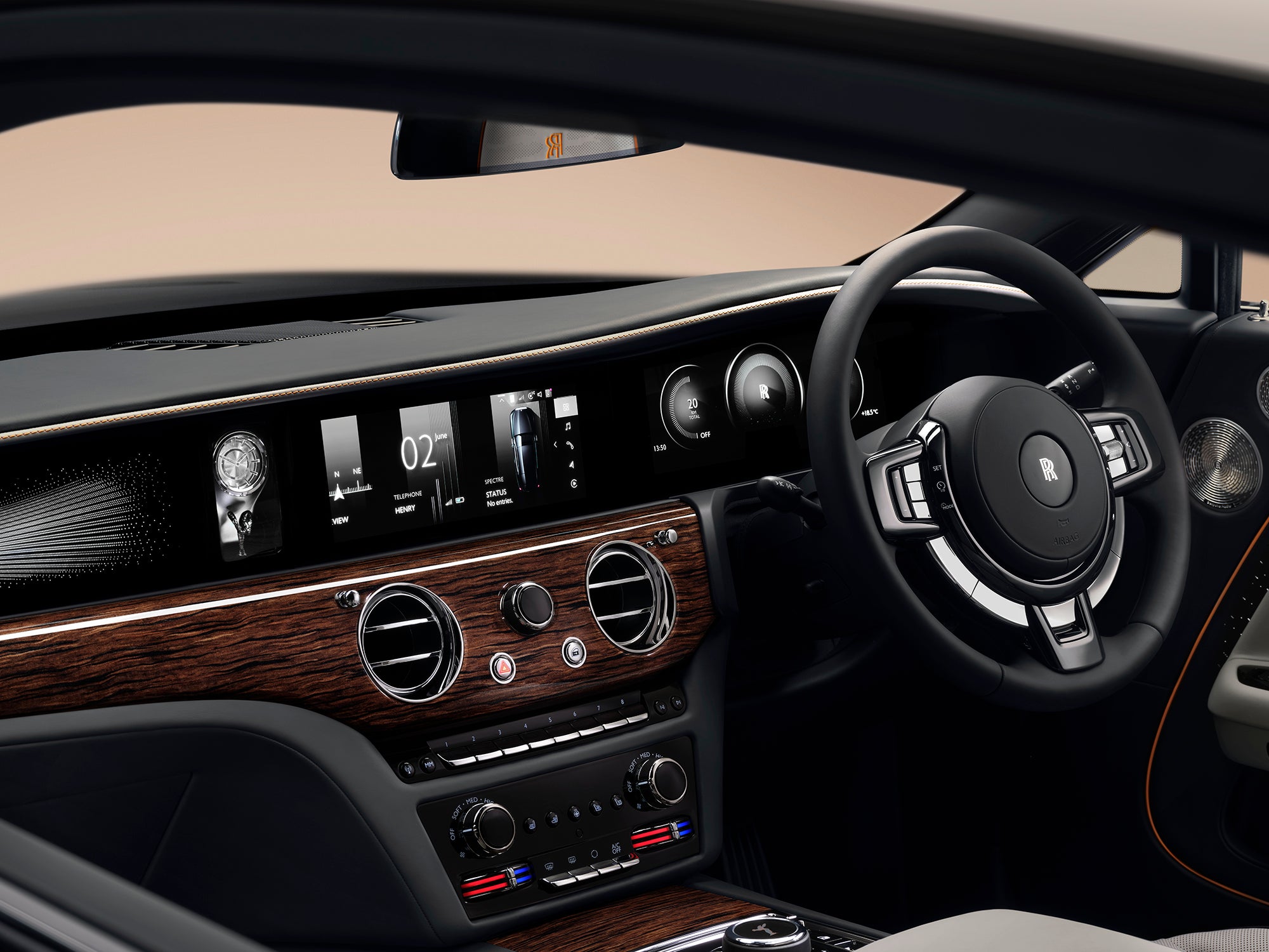 The inside of Spectre II features even more exquisite detailing, plus more personalisation options (Rolls-Royce)
