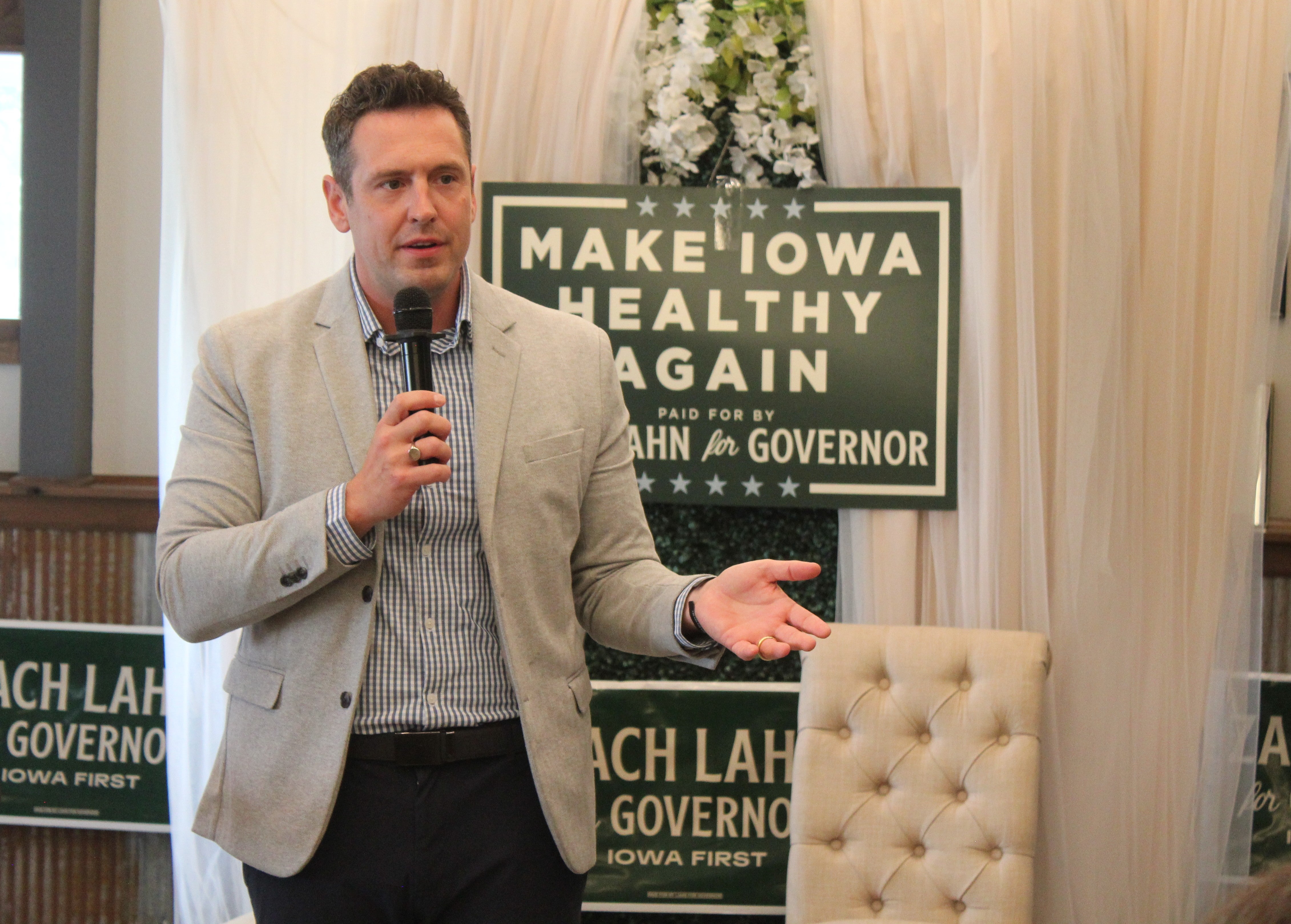 Businessman Zach Lahn delivered a significant upset in Iowa’s Republican gubernatorial primary, defeating Rep. Randy Feenstra, who had received the endorsement of President Donald Trump