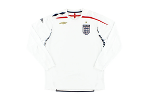 2007-09 England Umbro Home Shirt L/S S
