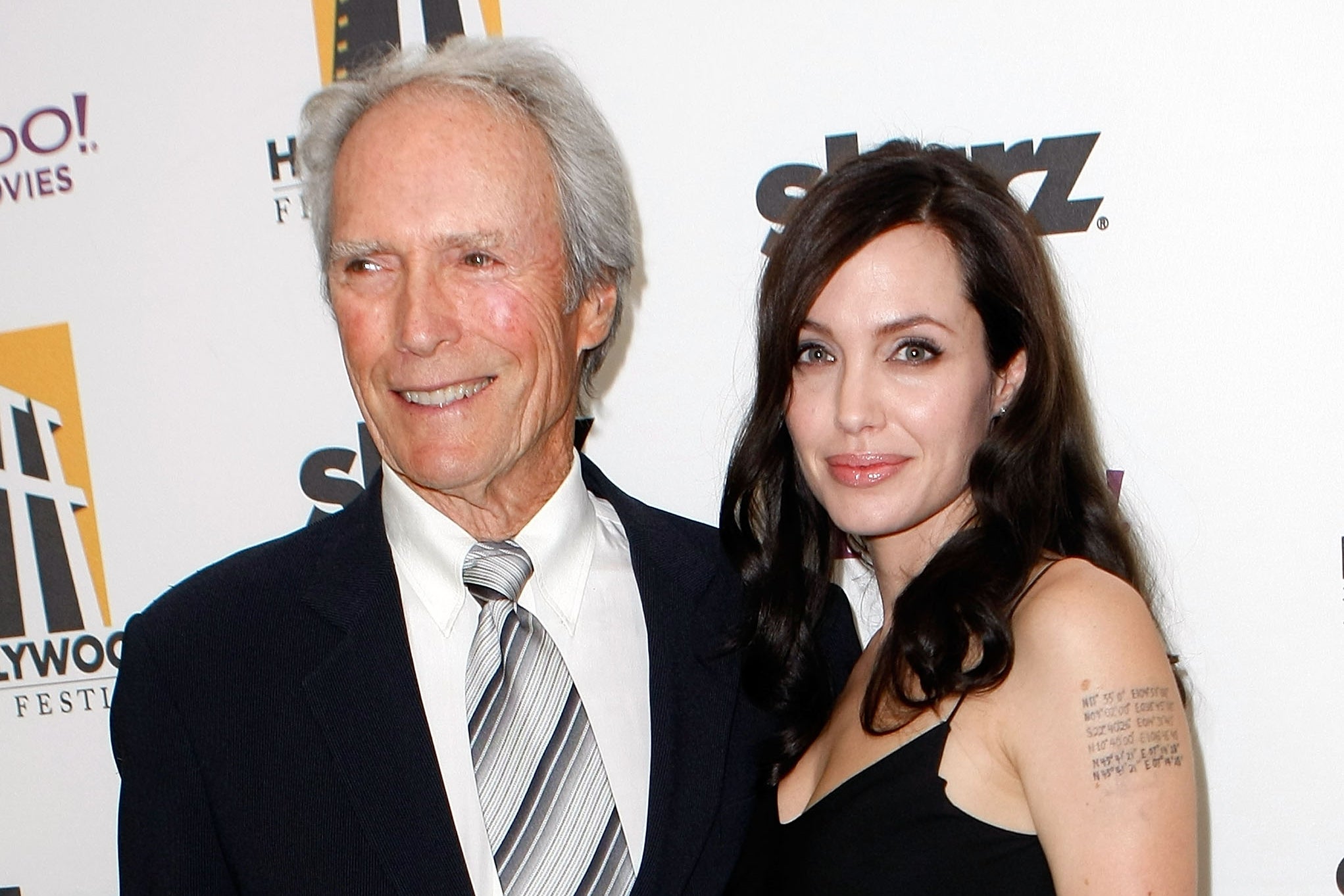 Clint Eastwood and Angelina Jolie in 2008 (Getty)