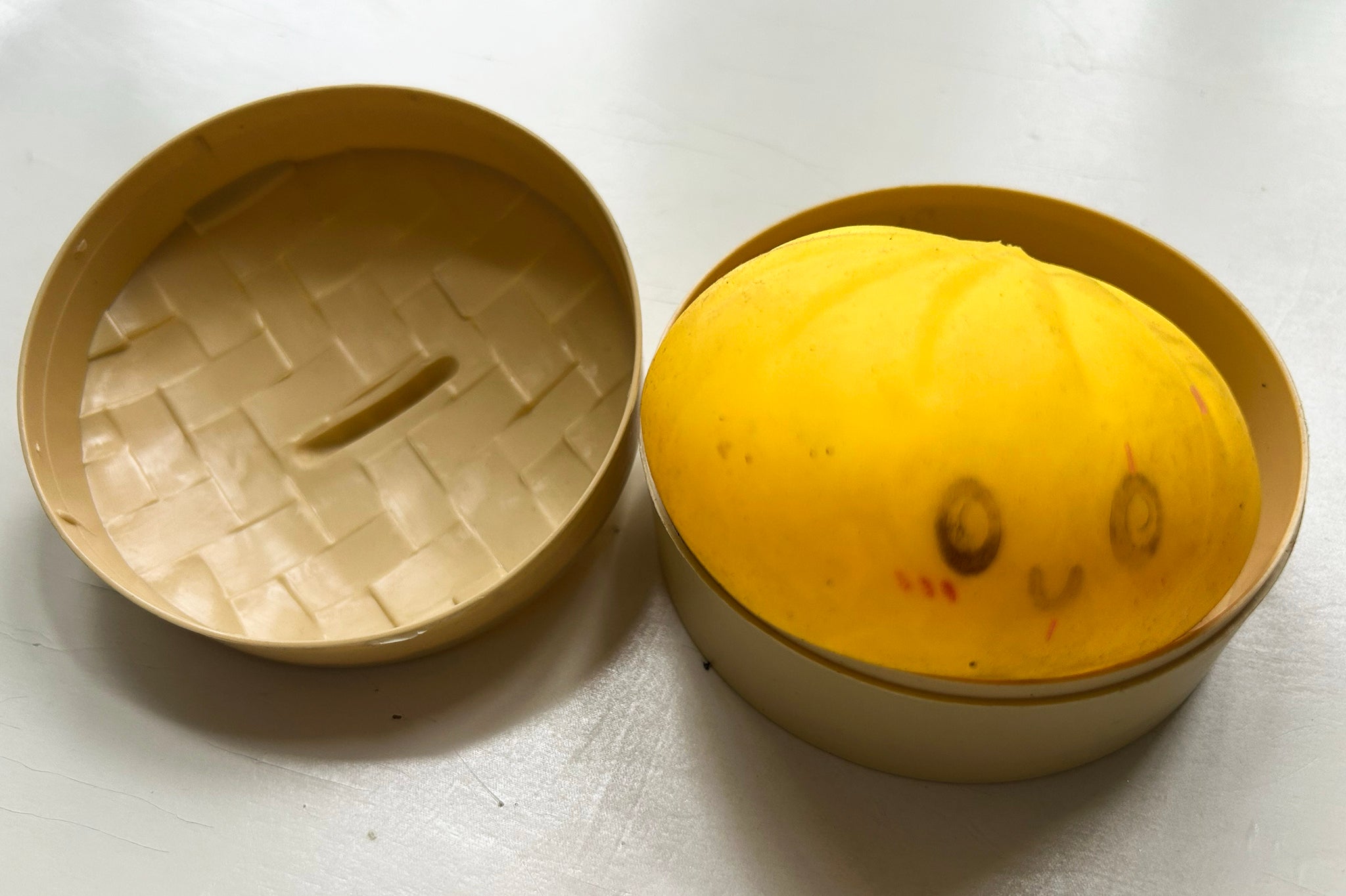 The fake squishy’s features faded after a few weeks