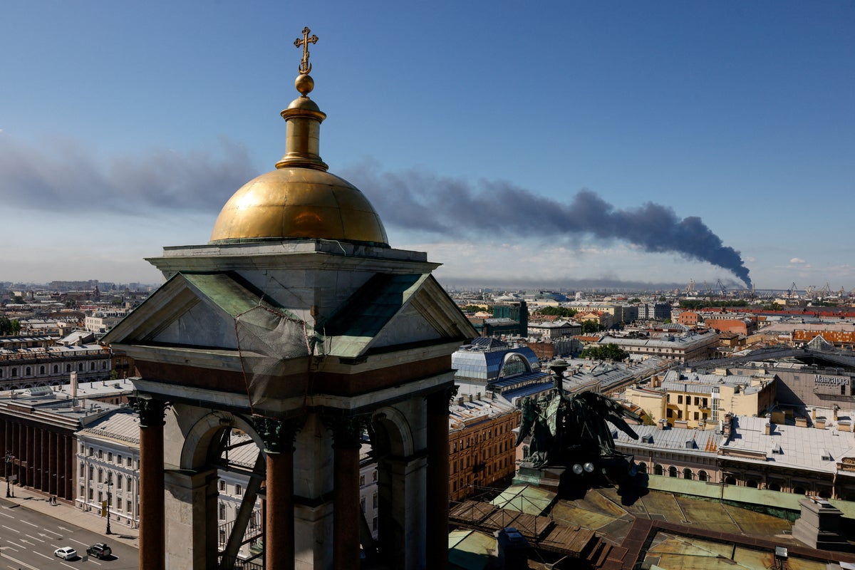 Ukraine strikes Russian warship near St Petersburg