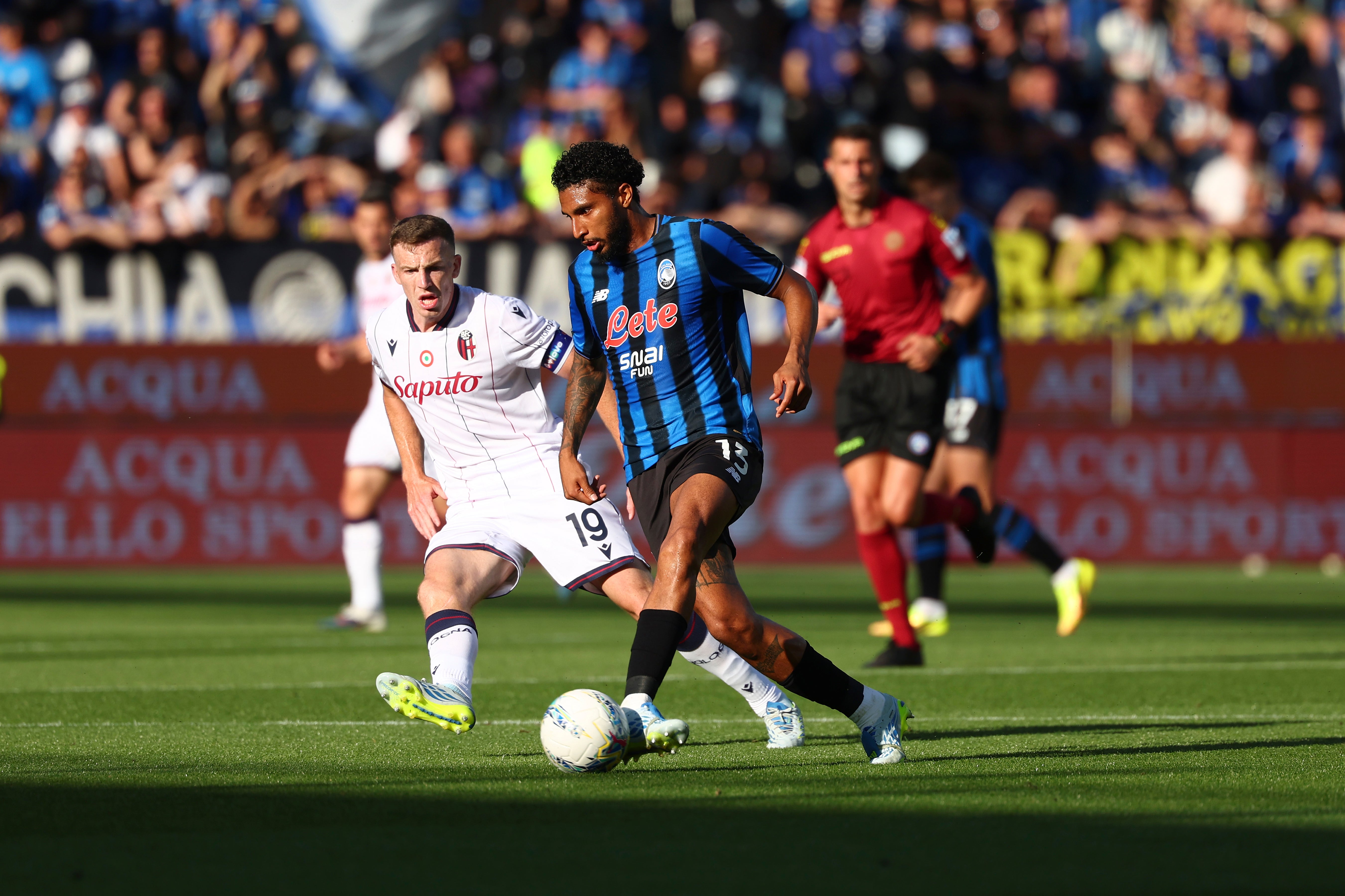 Ederson of Atalanta in action during the Serie A match against Bologna (Getty)