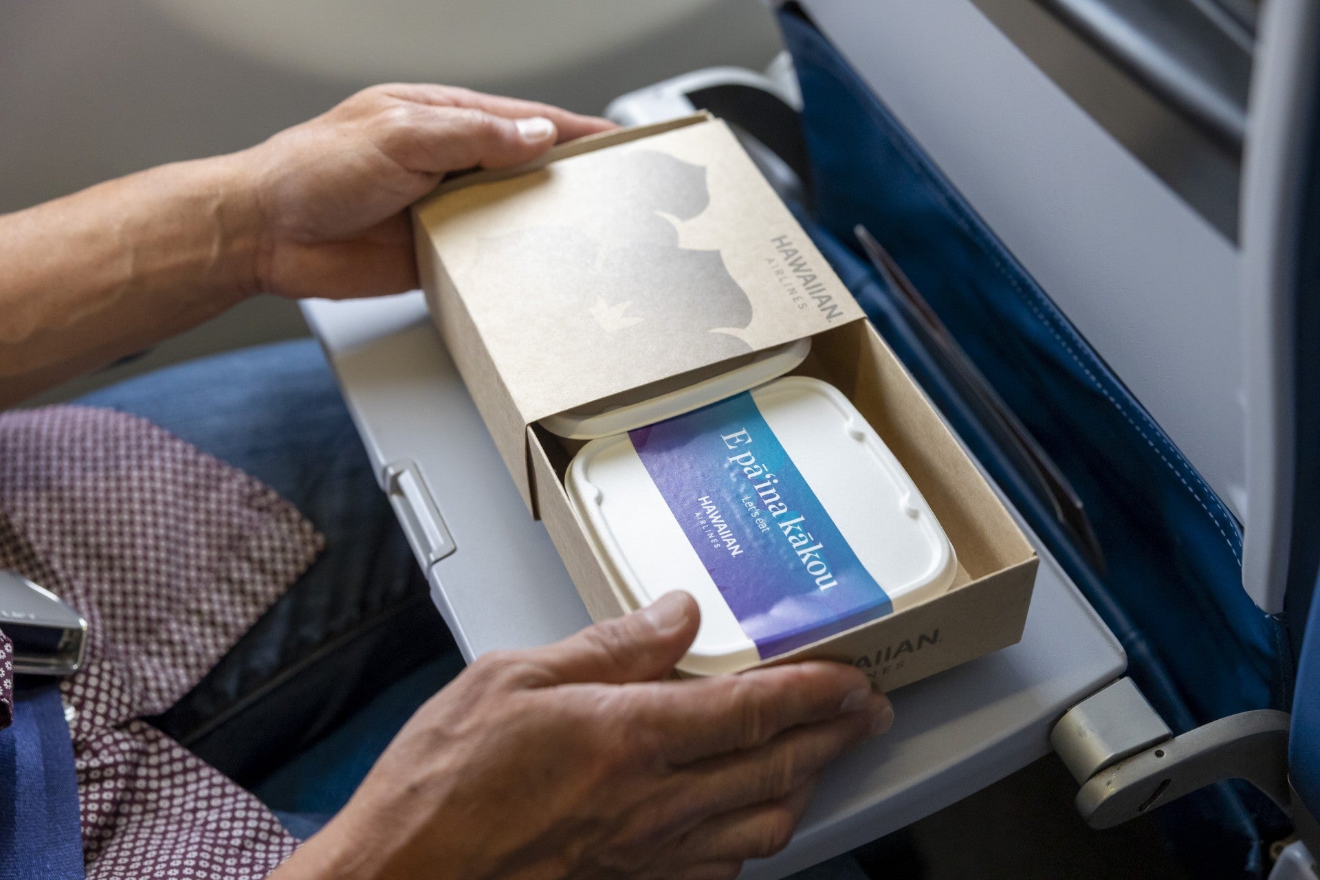 The airline teamed up with Maui chef and James Beard Award finalist Sheldon Simeon to offer a menu rooted in Hawaiian cuisine