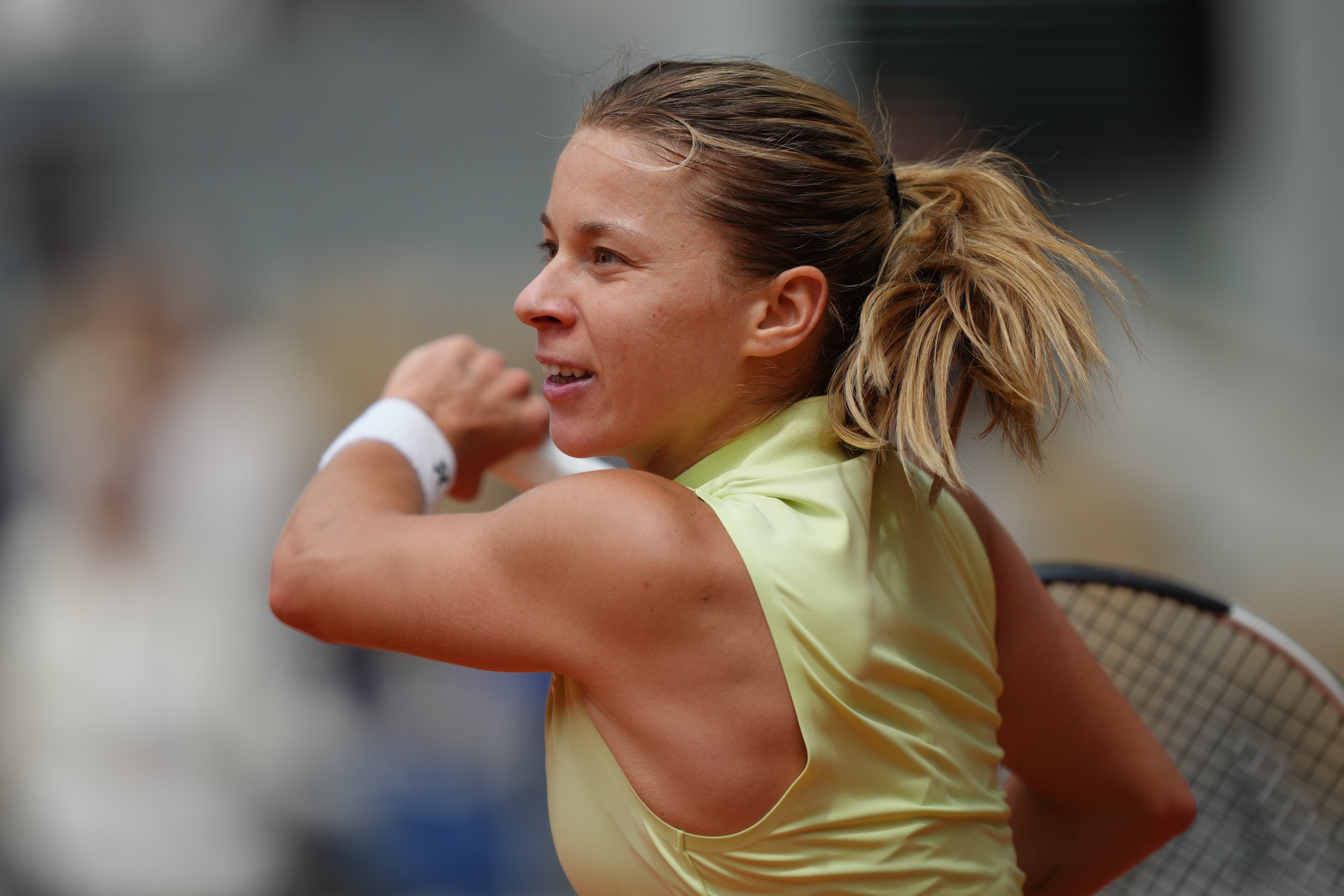 Chwalinska's crafty game of slices and drop shots has caused opponents problems
