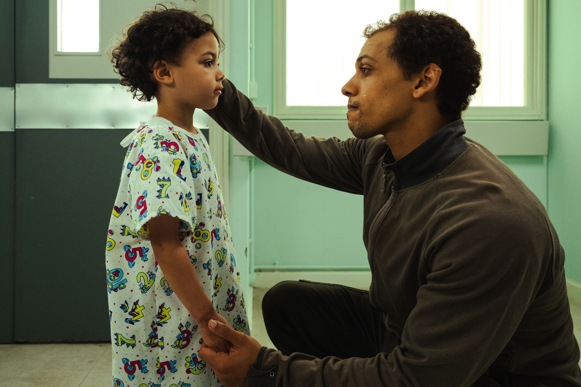 Jordan Bolger and Jahsaiah Williams as André and Alex Hanscombe in ‘The Witness’