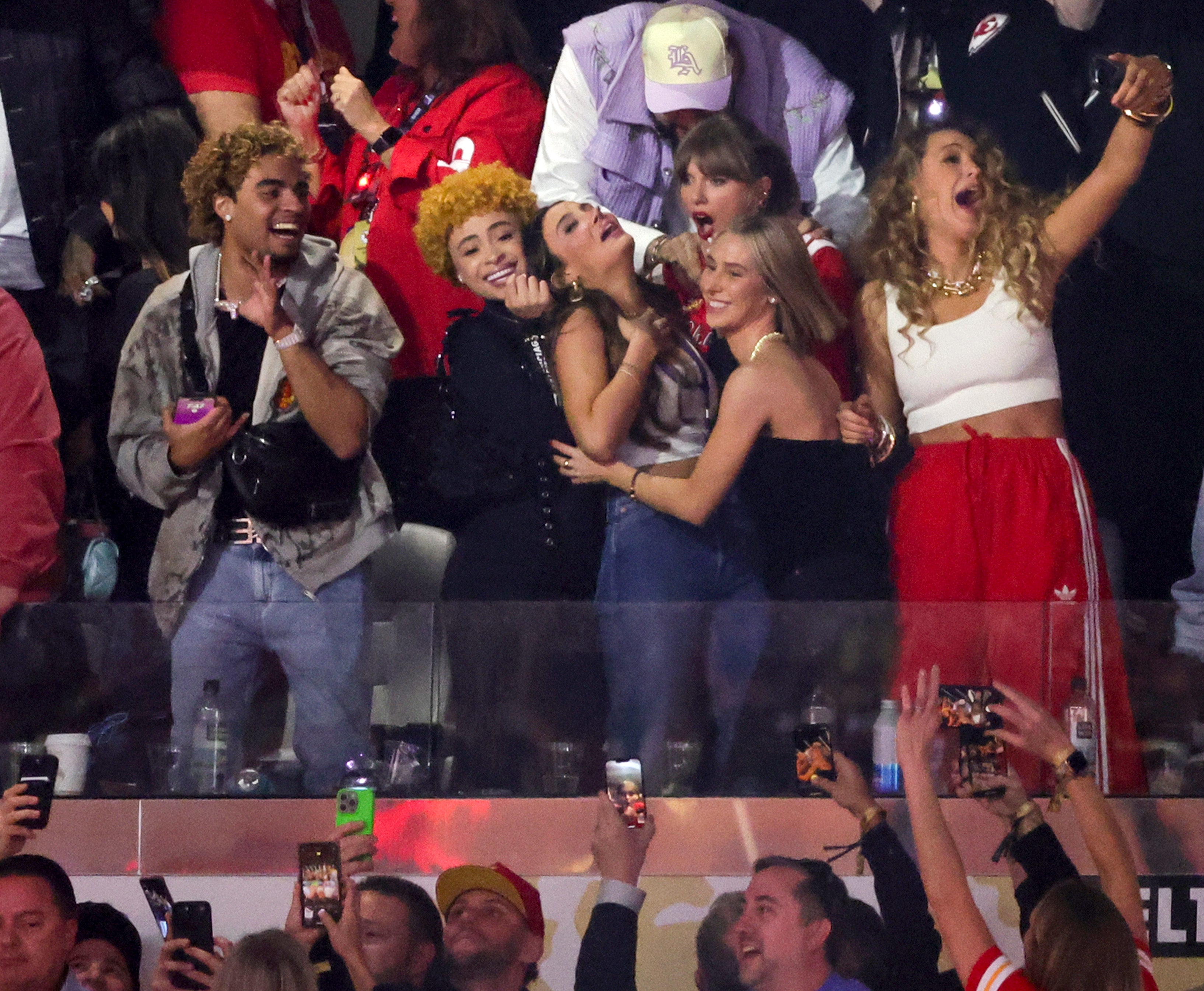 Taylor Swift attended the 2024 Super Bowl with a group of her close friends, including Keleigh Sperry
