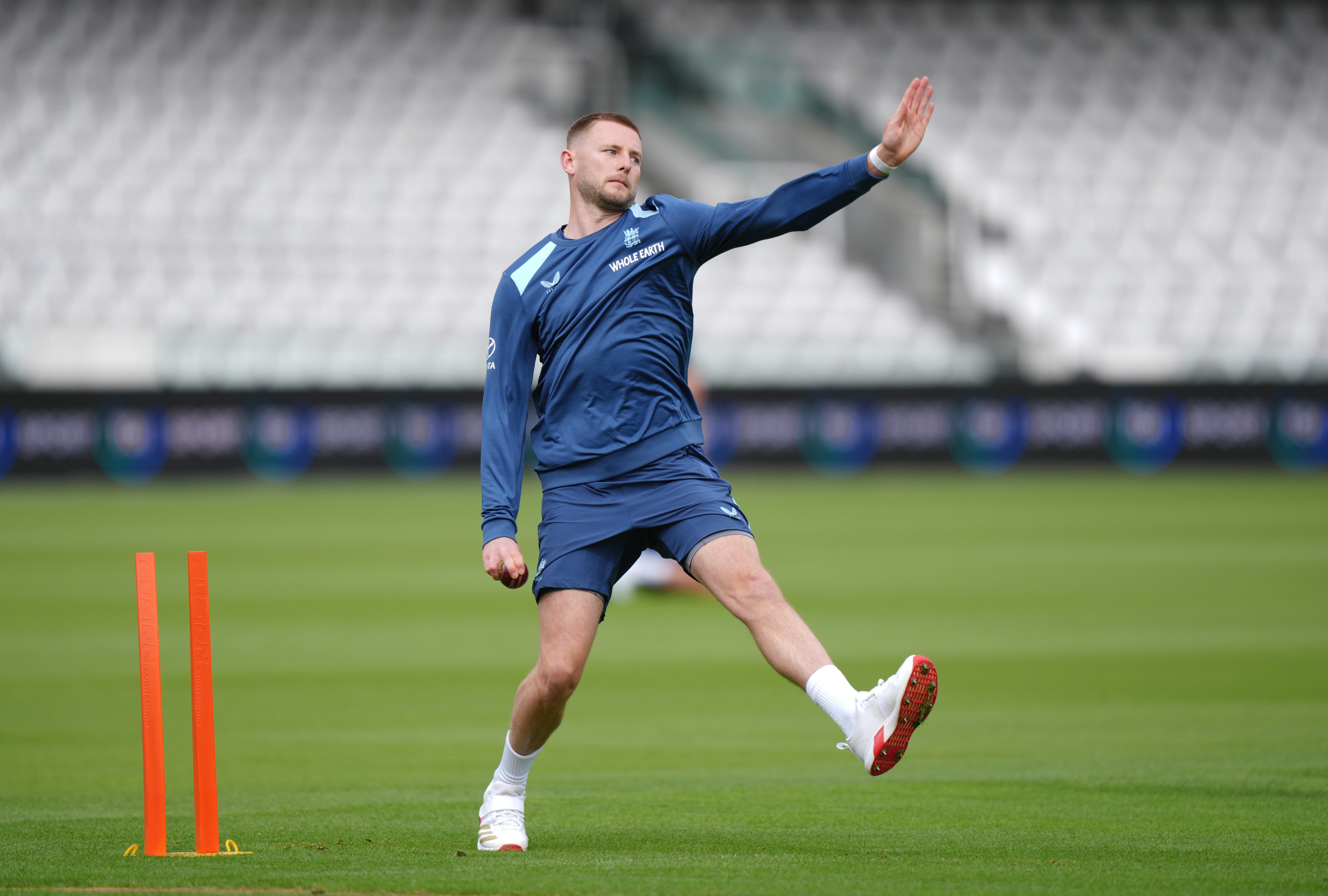 Gus Atkinson is set to take England’s final bowling spot in first Test (Ben Whitley/PA) (PA Wire)