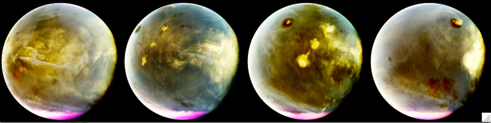Four-in-one photos of Mars taken by NASA's Maven spacecraft