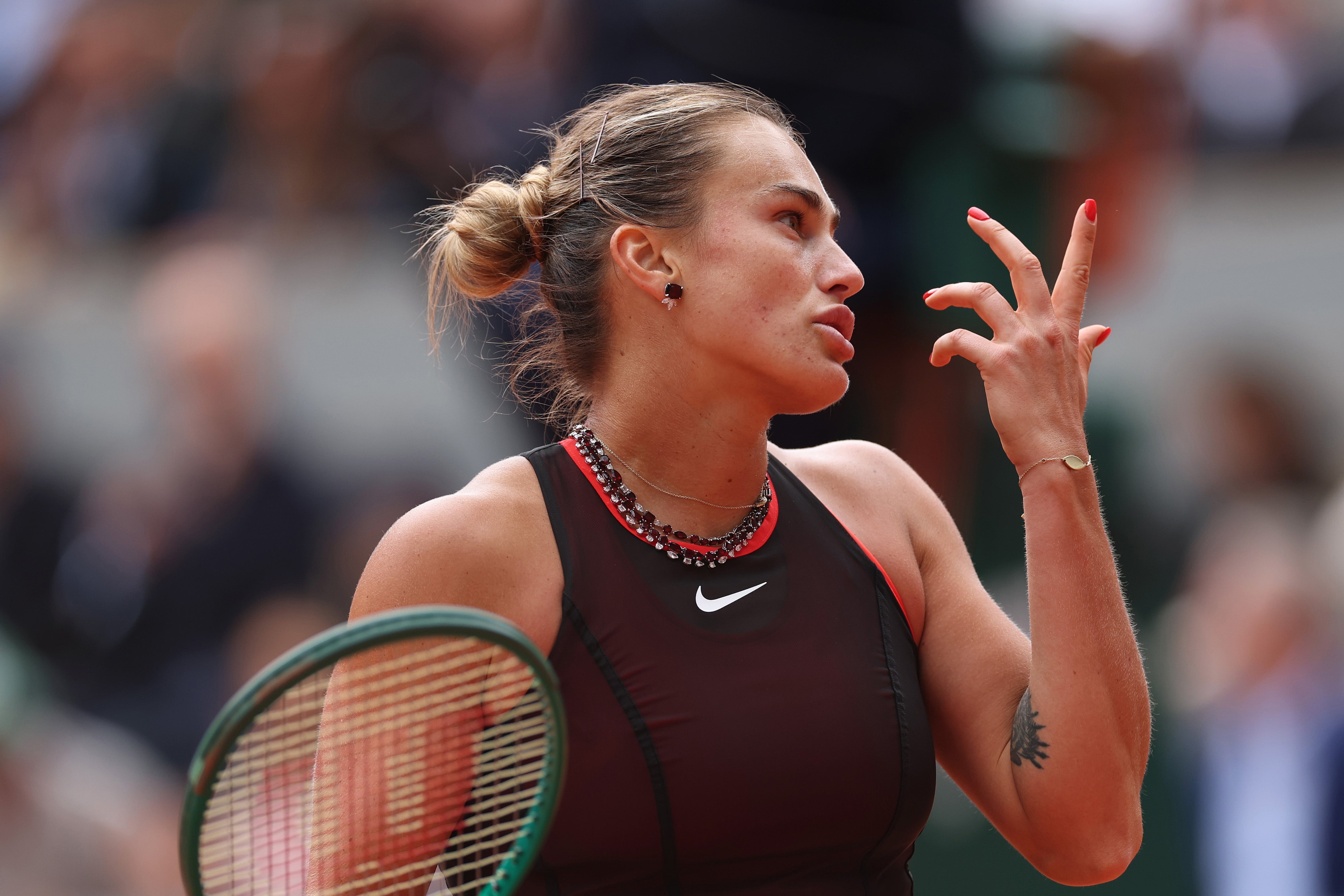 Sabalenka had no answers and grew increasingly irate as the match wore on