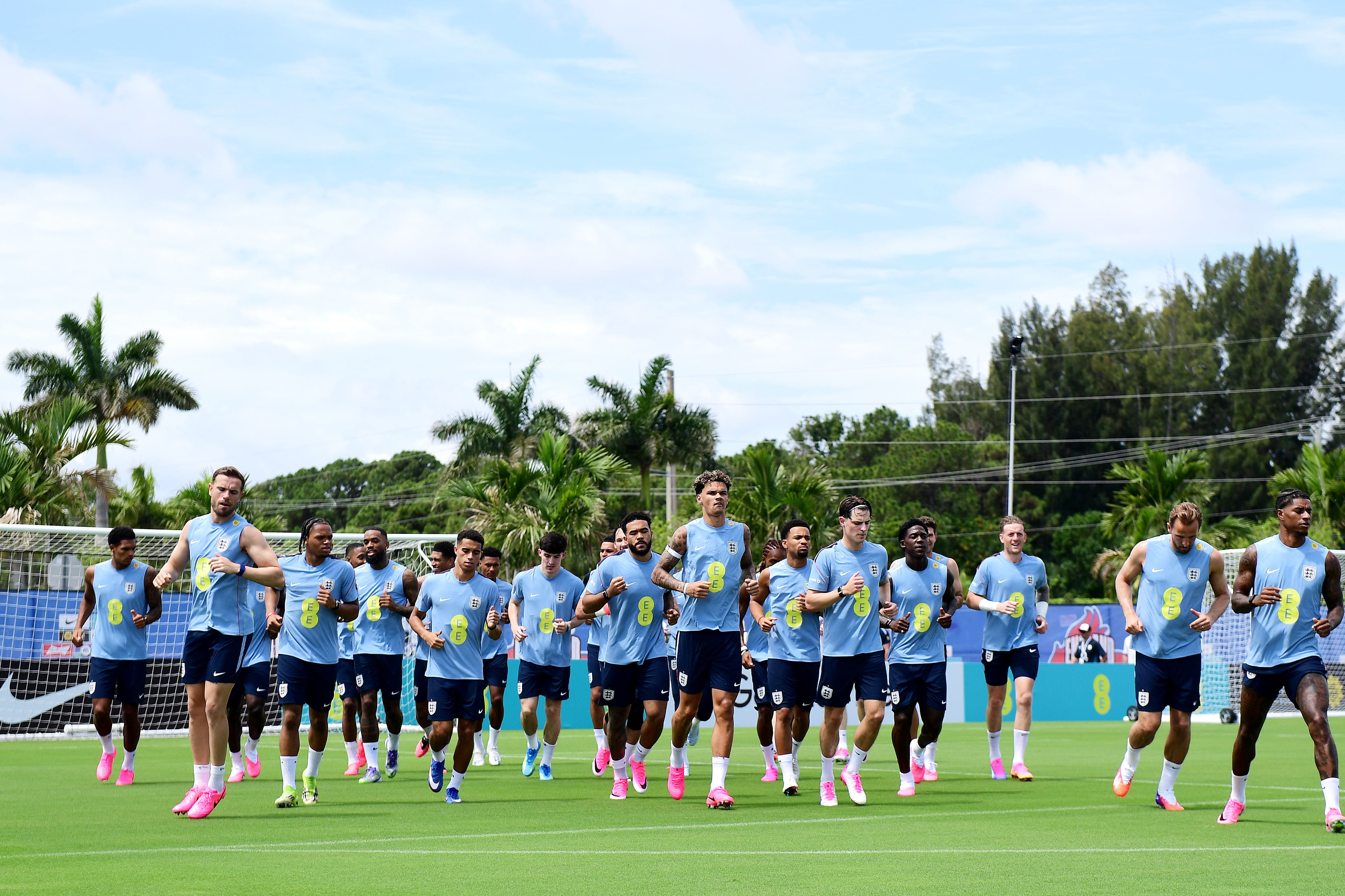 England prepared for the World Cup in the Florida heat (JC Ruiz/PA) (PA Wire)