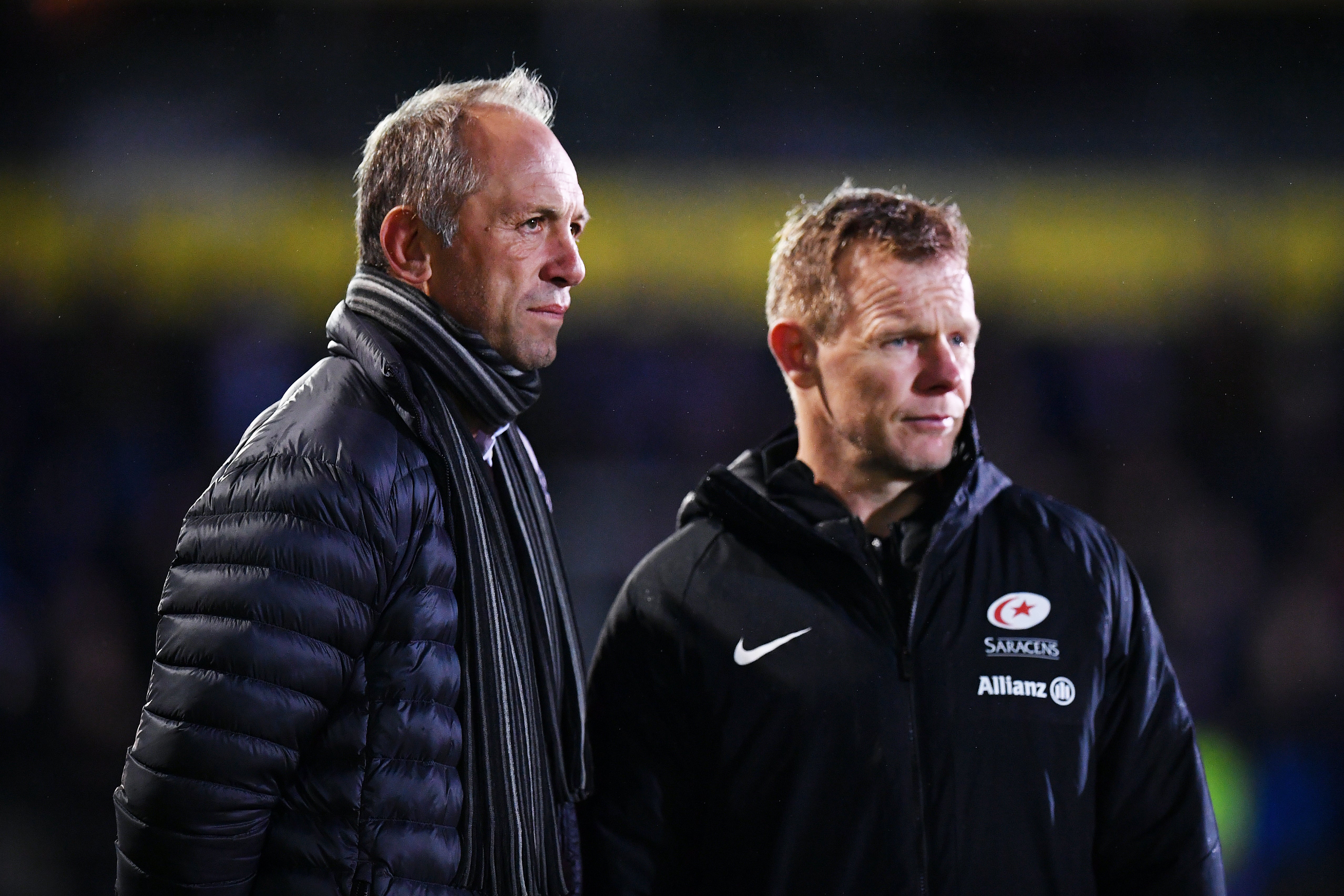 Brendan Venter (left) will take over from Mark McCall (Getty)