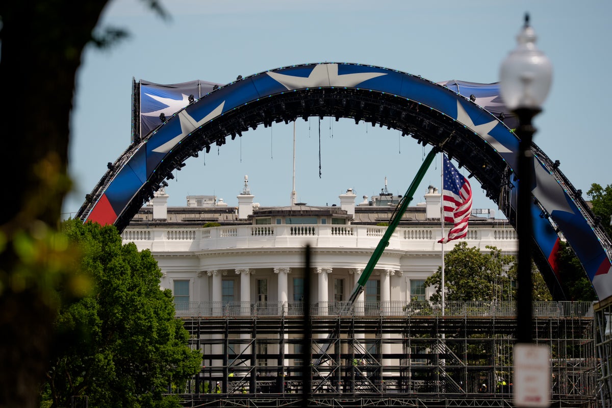 Trump says the giant UFC arena set up outside the White House could stay up forever