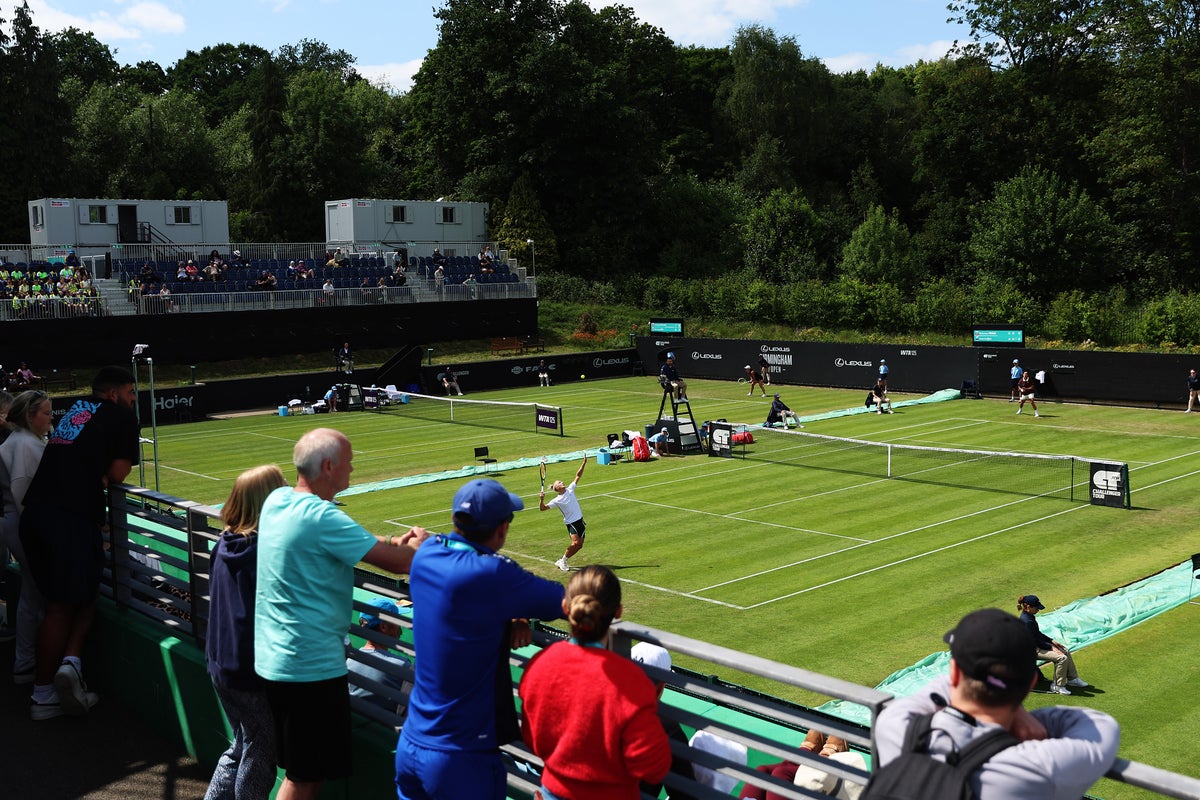 Tennis player claims his coach was hospitalised after assault at UK tournament