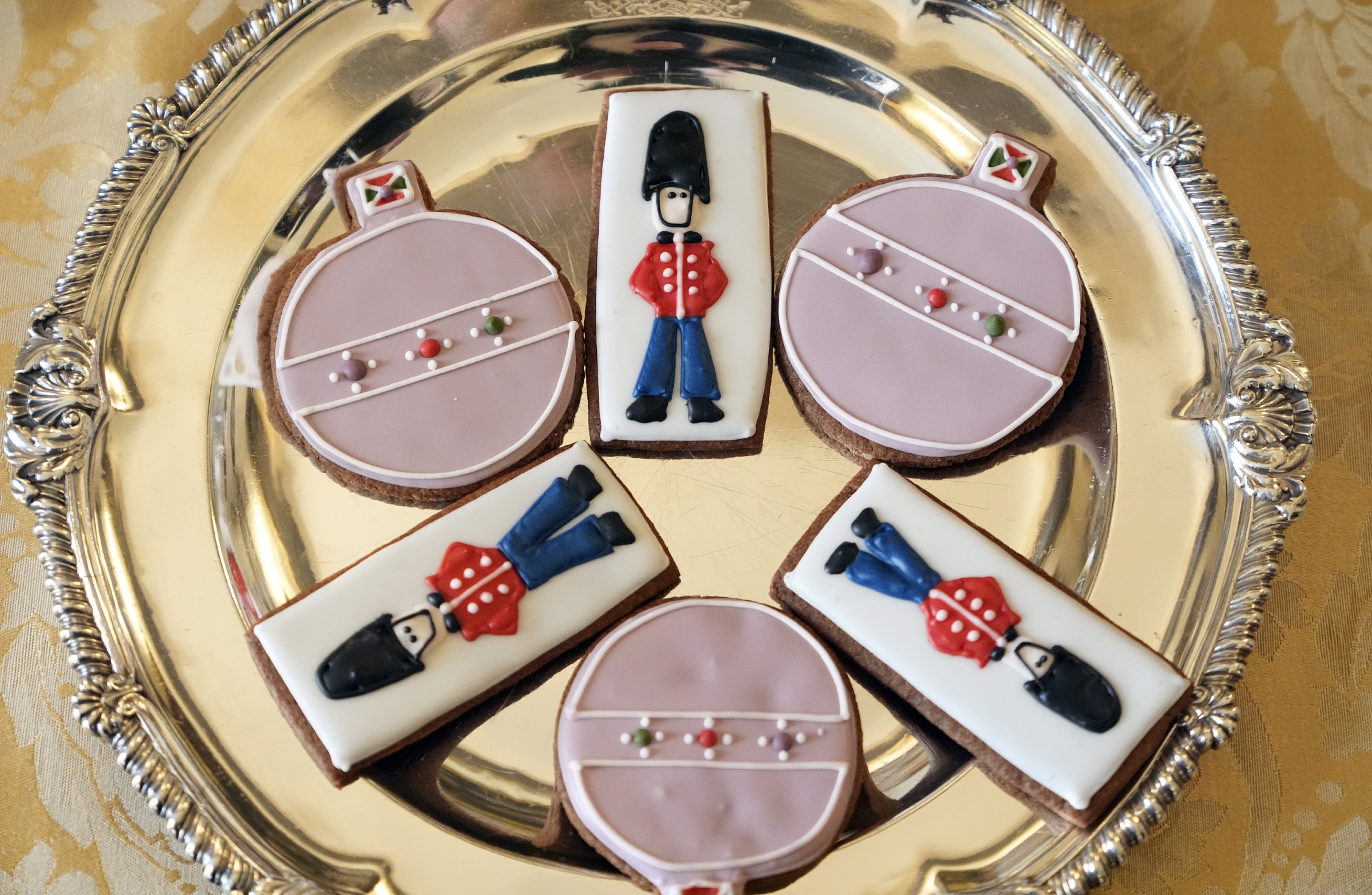 A view of biscuits ahead of a tea party and treasure hunt (Andrew Matthews/PA) (PA Wire)