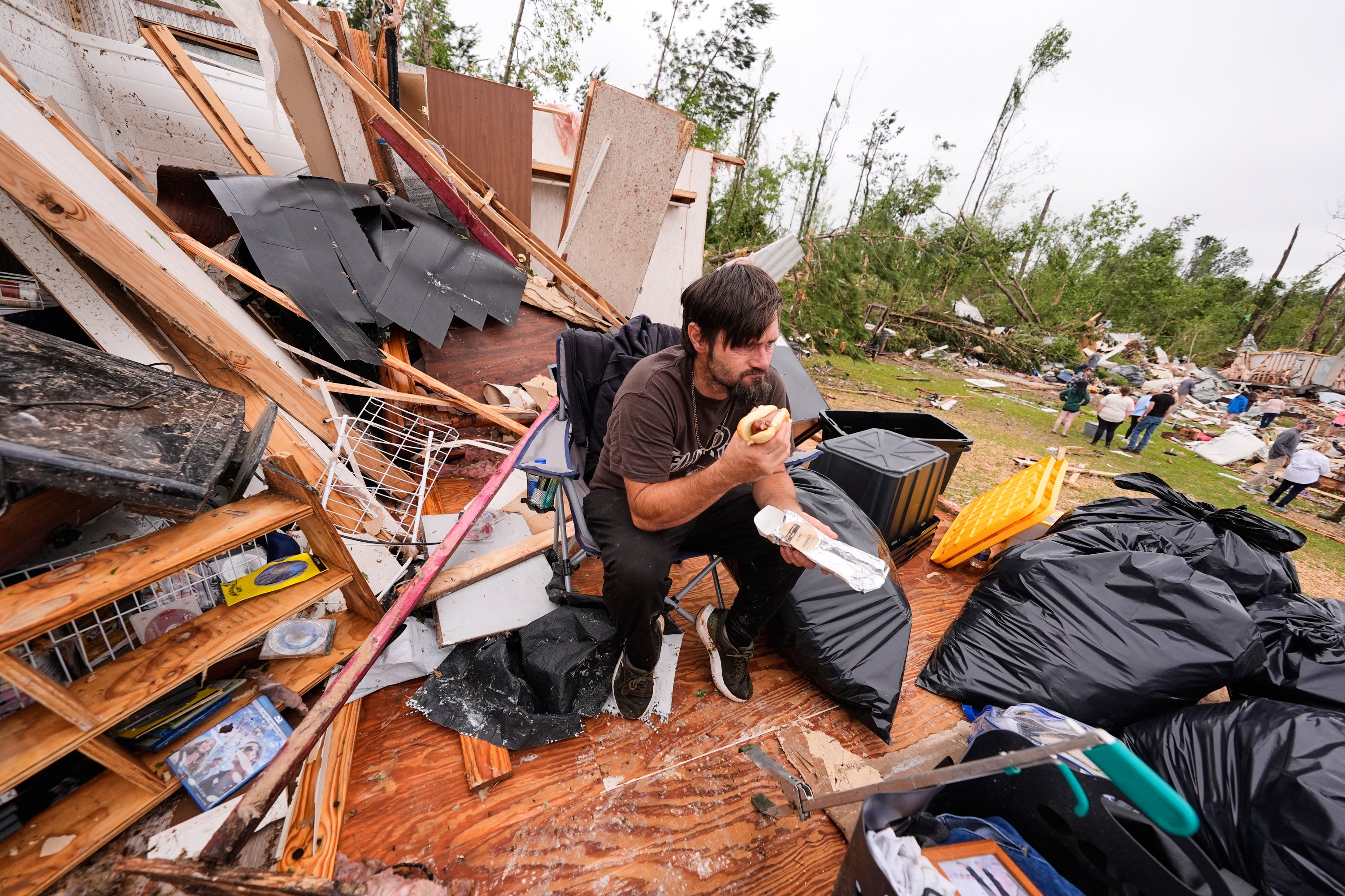 One way to ease anxiety is to prepare as best you can ahead of time, including hashing out a plan for what to do during a disaster (AP Photo/Gerald Herbert)