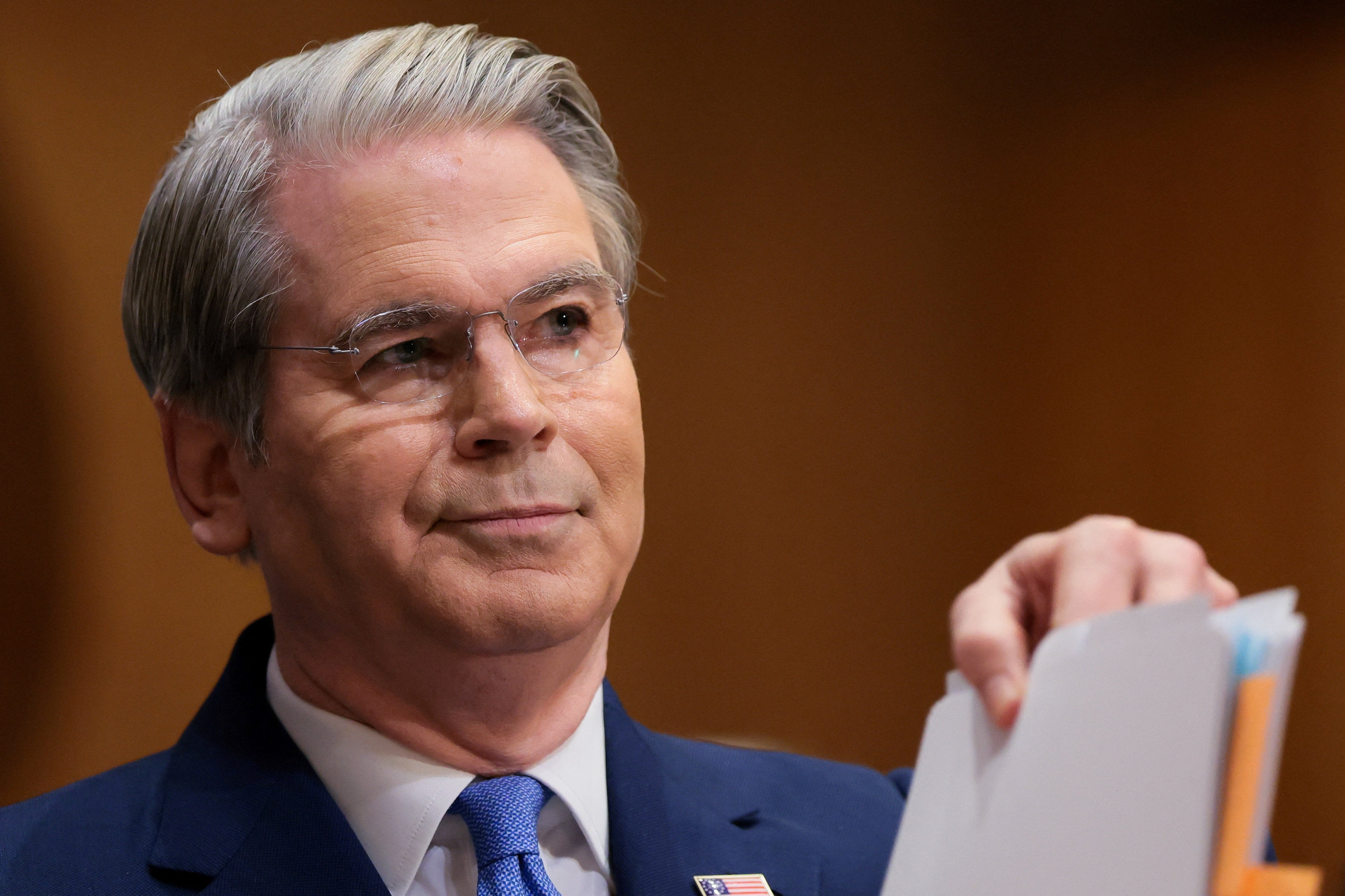 Treasury Secretary Scott Bessent said Democratic members of Congress should apologize to Trump for the IRS leak of his tax documents though he refused to answer questions about a so-called settlement that shields the president from audits (Reuters)