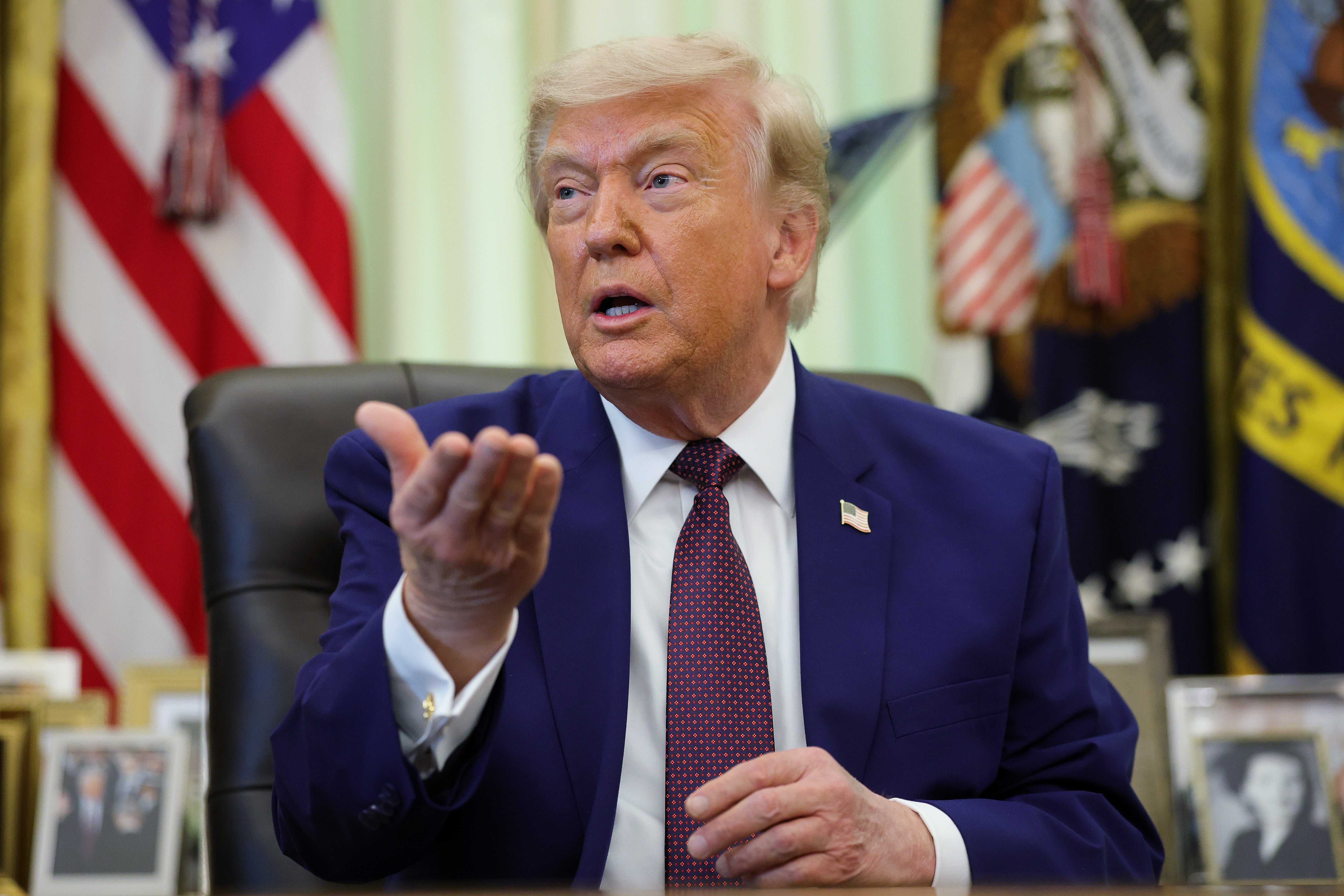 President Donald Trump on Wednesday once again lashed out at CNN reporter Kaitlan Collin, accusing her of being in the ‘fake news’ and hating his administration