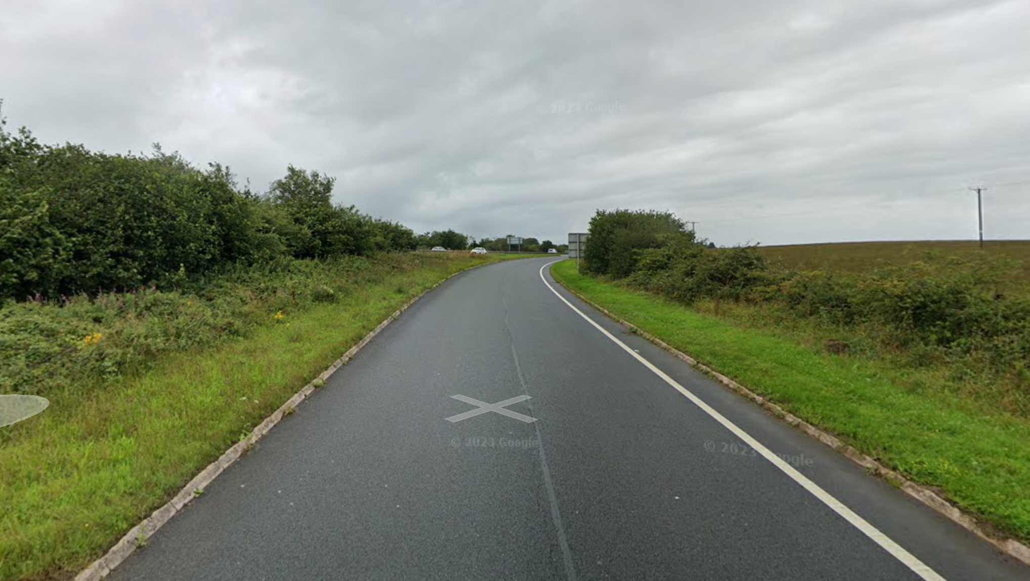 Police said the crash took place at a field near Okehampton