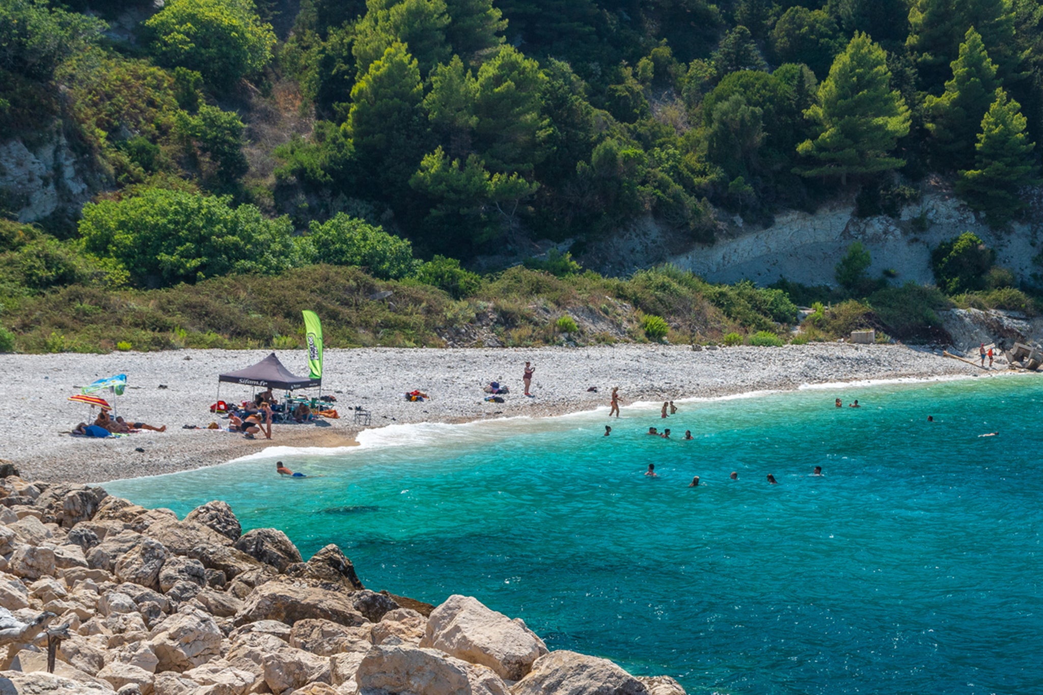 Sazan is an Albanian uninhabited island in the Mediterranean Sea in a strategically important location