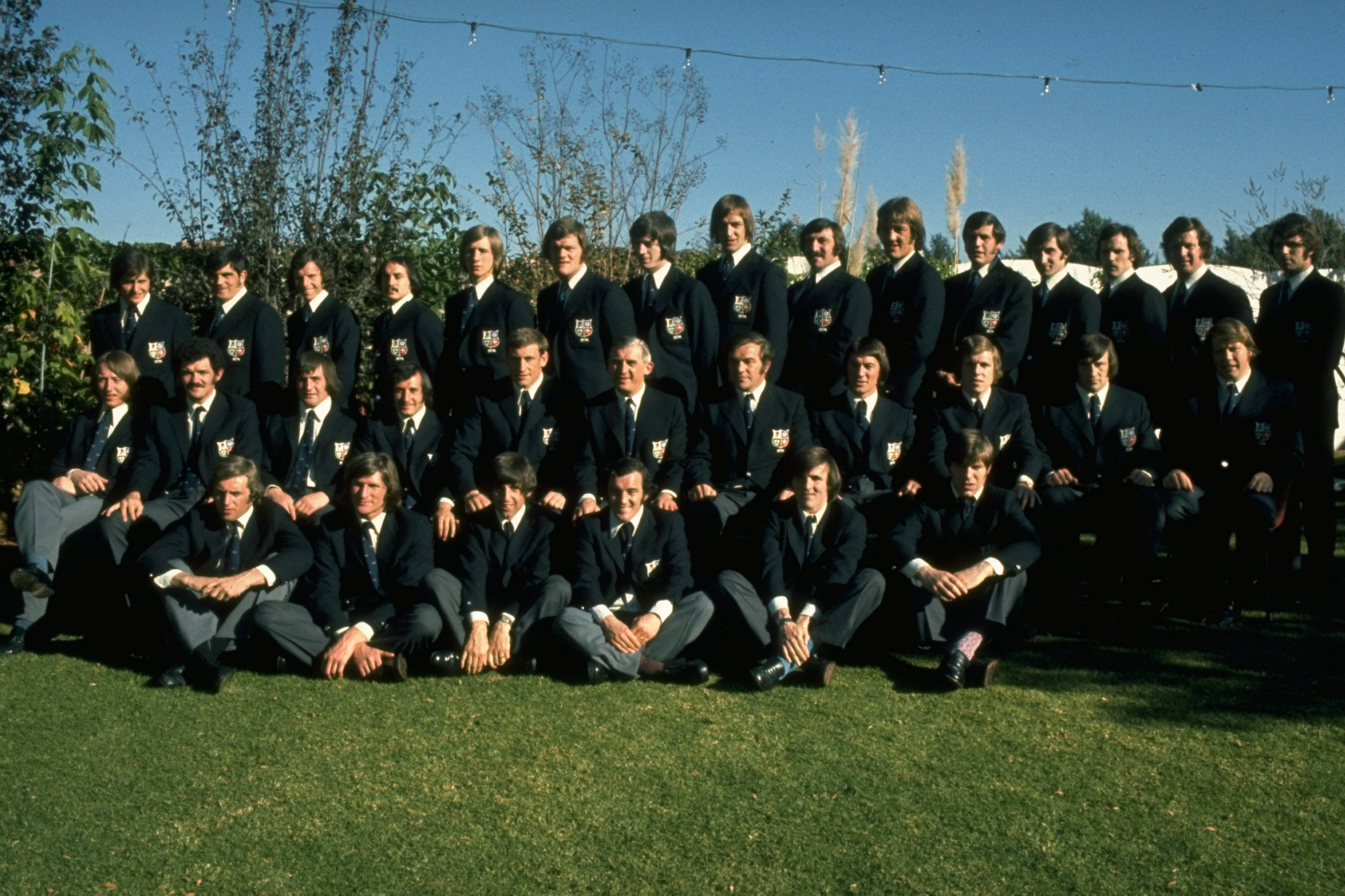 The British and Irish Lions squad of 1974 (Getty)