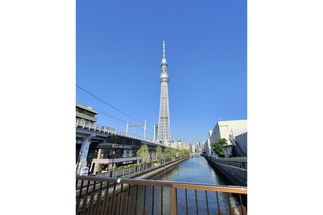 A picture of Tokyo Skytree, taken using the Ray-Ban Meta gen 2 (Alex Lee/The Independent)