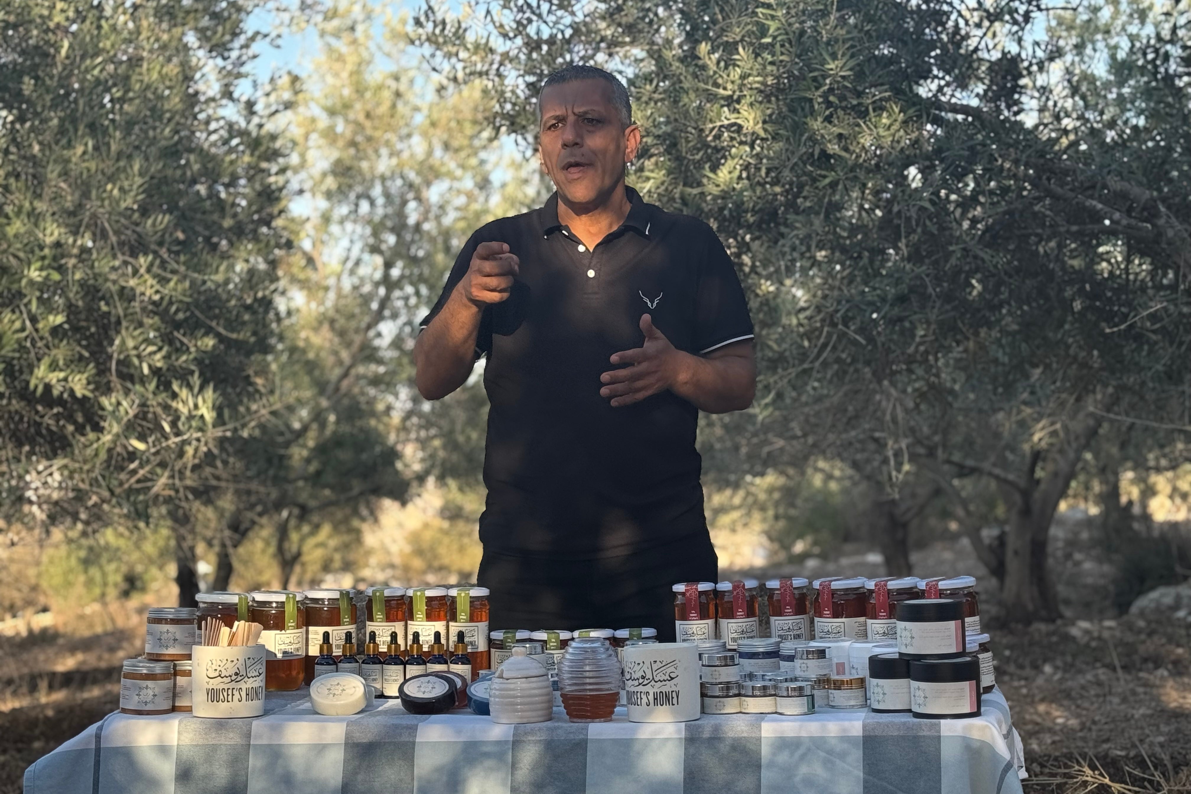 Claire meets beekeeper Yousef Sayyah of Yousef's Honey (Claire Dodd)