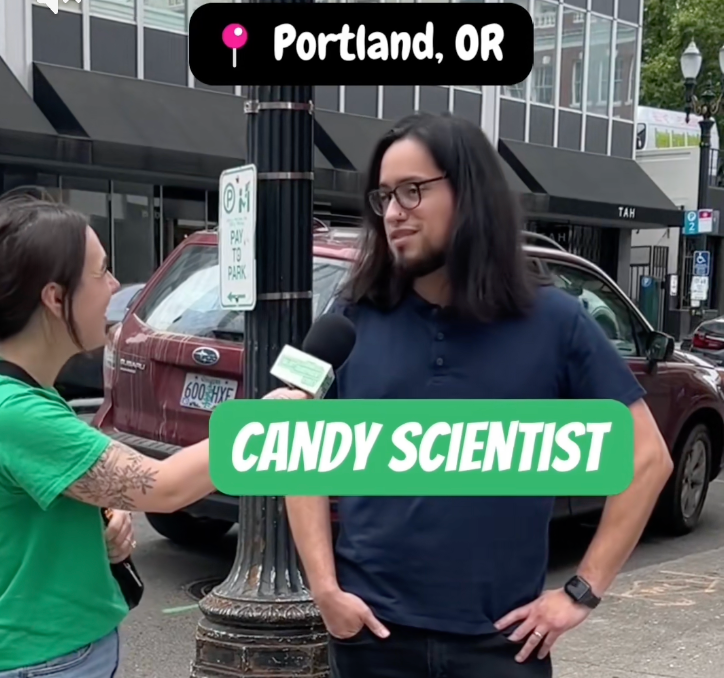 Williams spoke to a candy scientist from Portland, Oregon, who said he makes over $70,000 annually