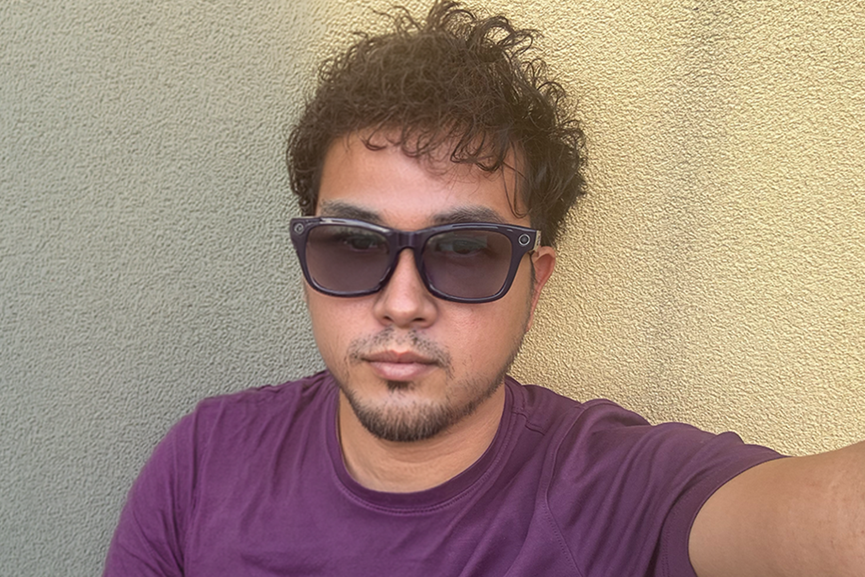 The transition lenses tint in sunlight
