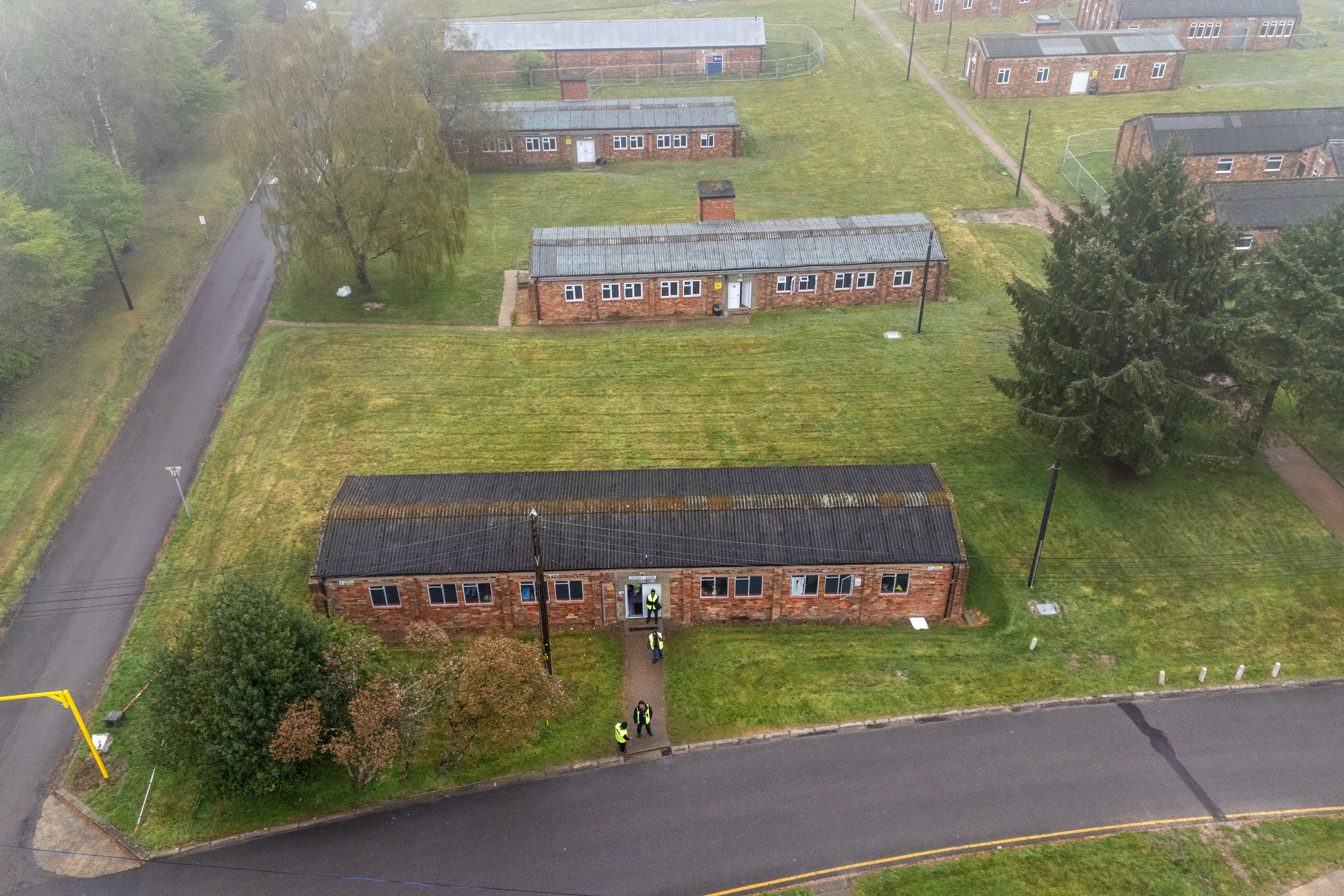 Crowborough army camp, one of the larger sites used to house asylum seekers