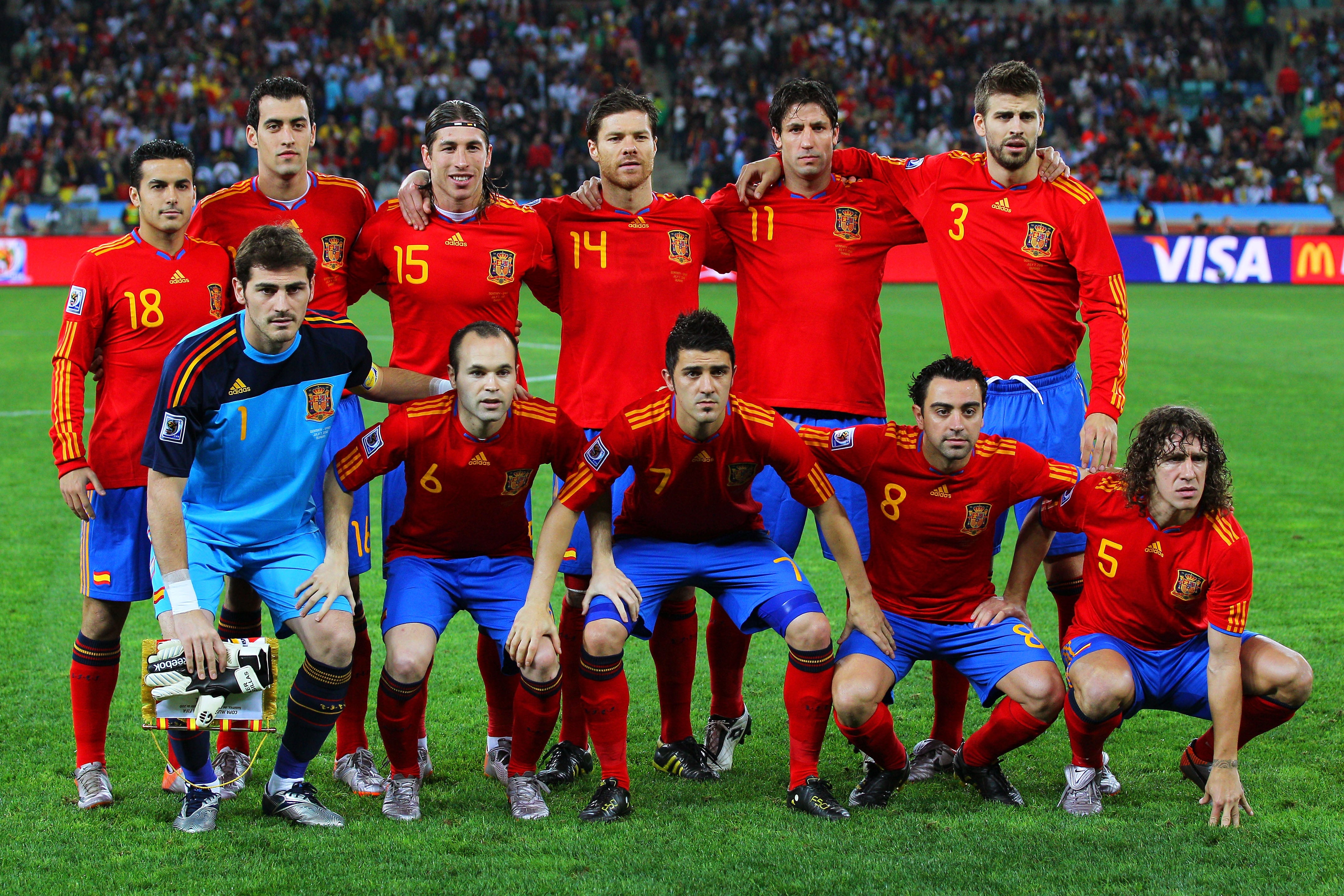 Spain’s World Cup-winning side of 2010 have become one of the most famous teams in football history (Getty)