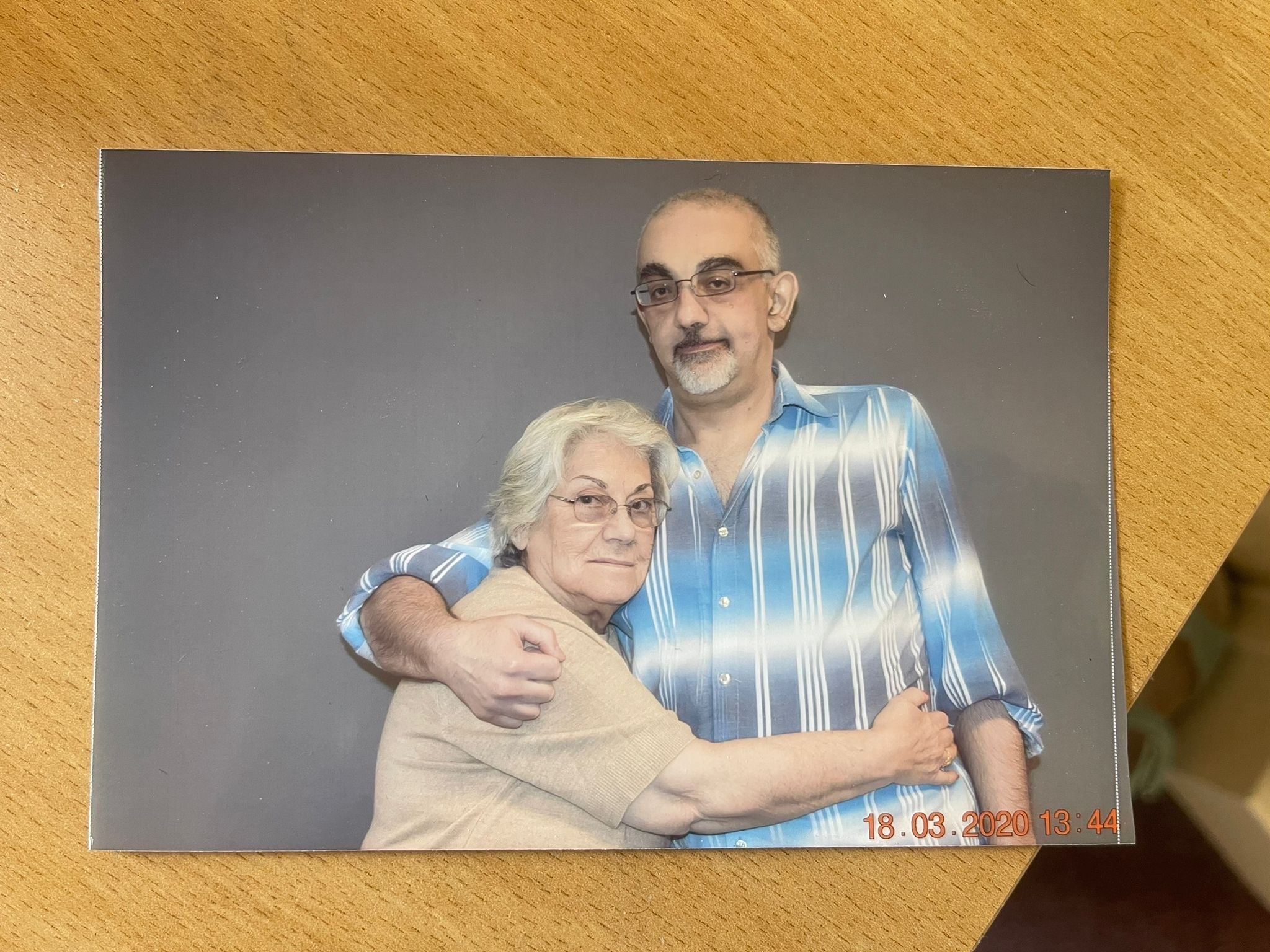 Prisoner Richard Jan, 59, pictured with his mother Peggy in 2020
