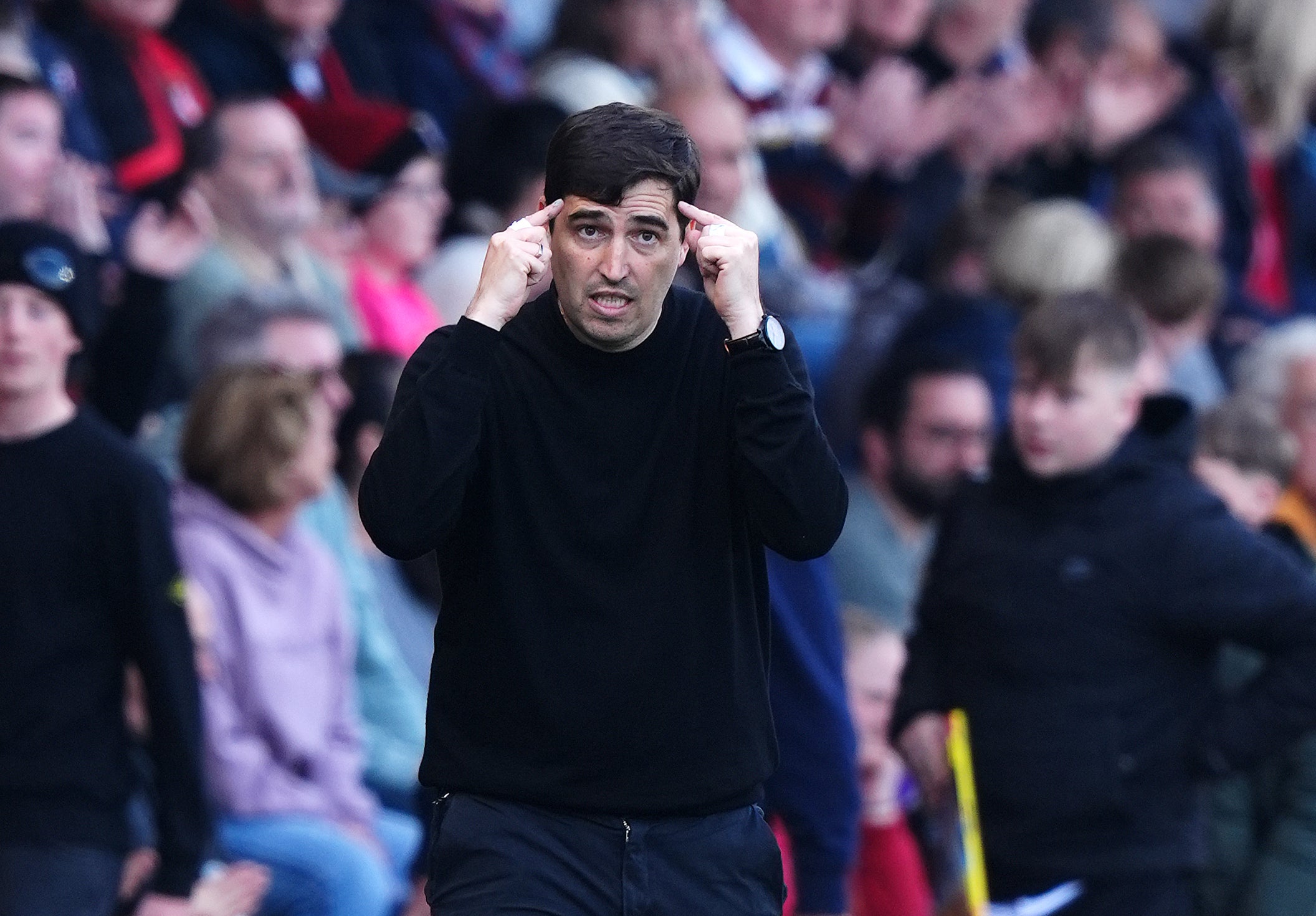 Andoni Iraola may be wondering what he has walked into at Liverpool (PA Wire)