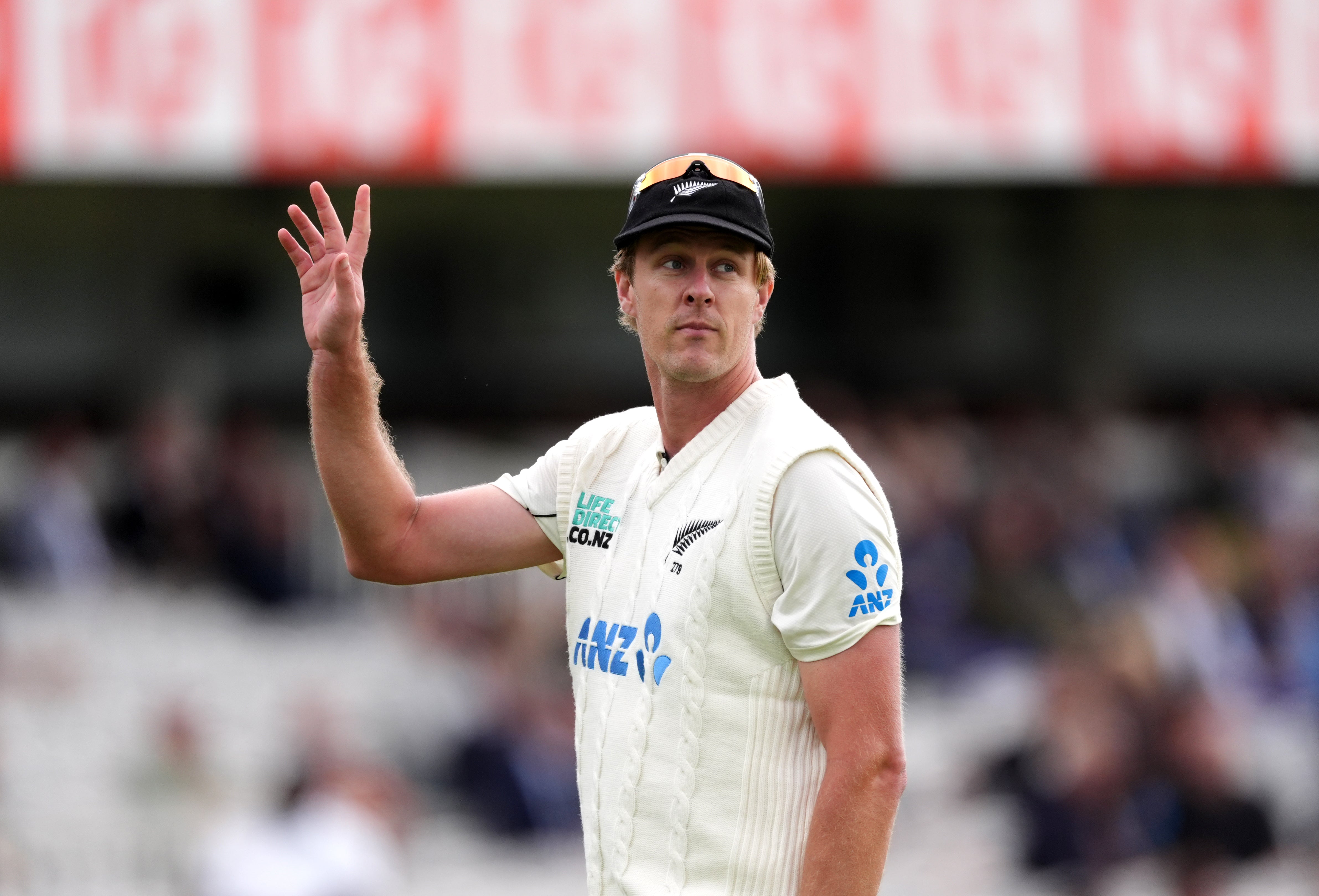 Kyle Jamieson took five of the 16 wickets to fall on day one (Ben Whitley/PA)