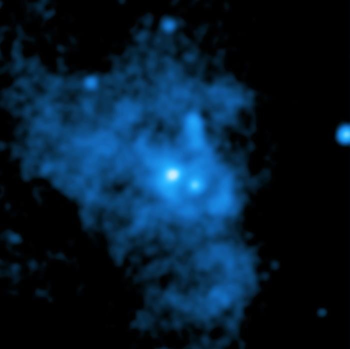X-ray data from NASA’s Chandra X-ray Observatory shows the area around the black hole