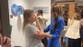 Kate shares poignant moment with young mother completing cancer treatment during hospital visit