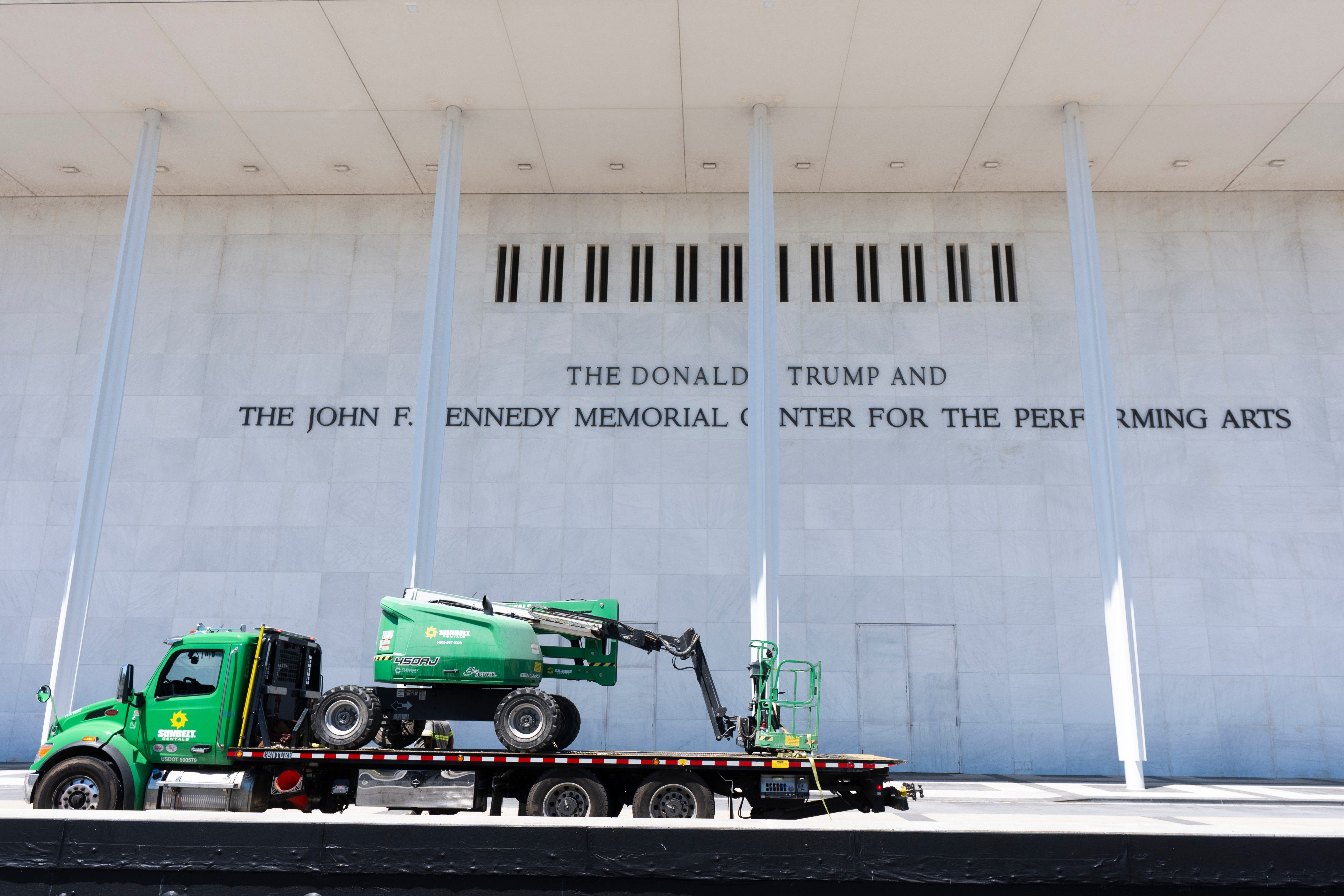 The Kennedy Center told employees to remove the president’s name from the building, days after a federal judge ruled he needed congressional approval to do so